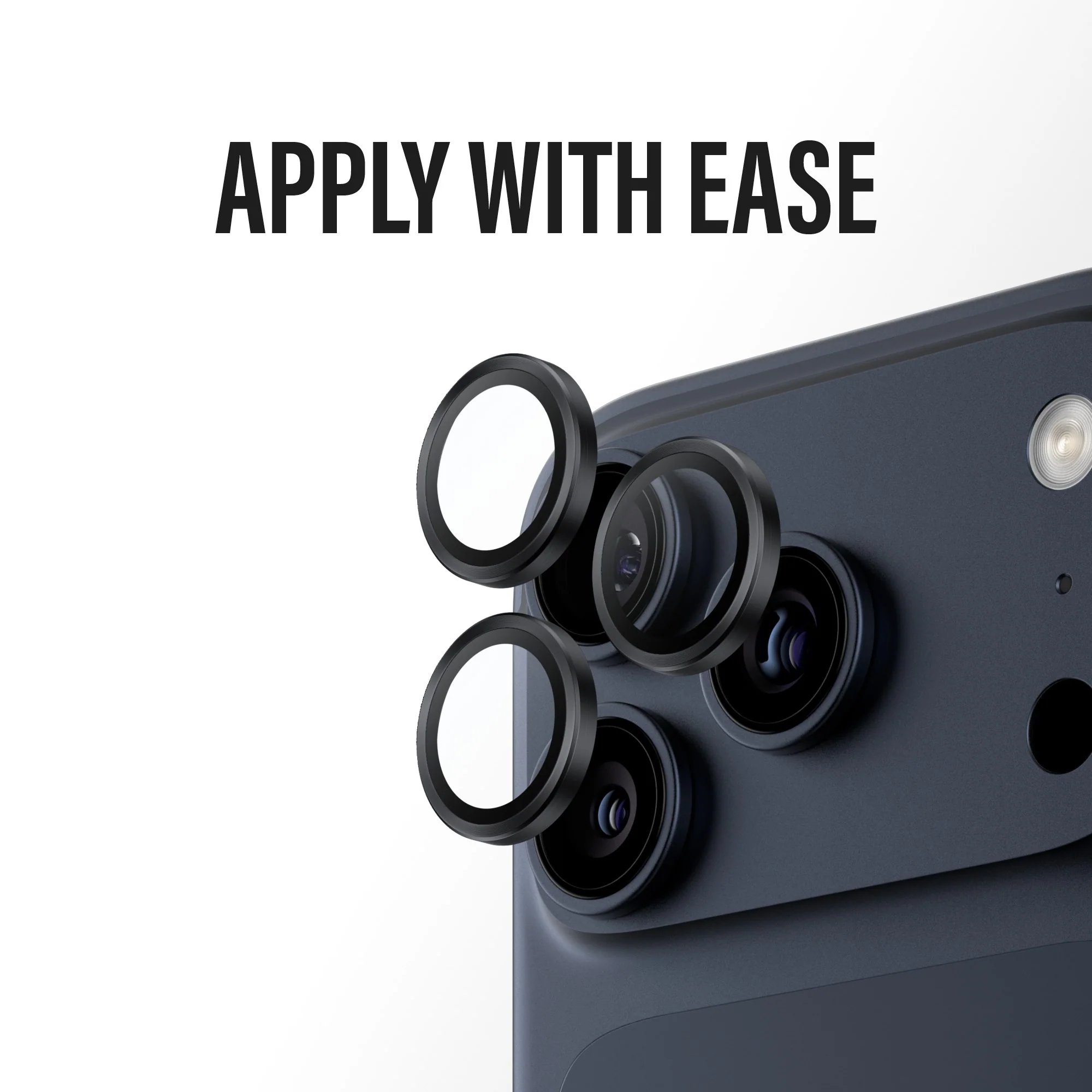 PanzerGlass® Hoops® Camera Lens Protector Black iPhone 17 Pro | iPhone 17 Pro Max | iPhone 16 Pro | 16 Pro Max - Image 10
