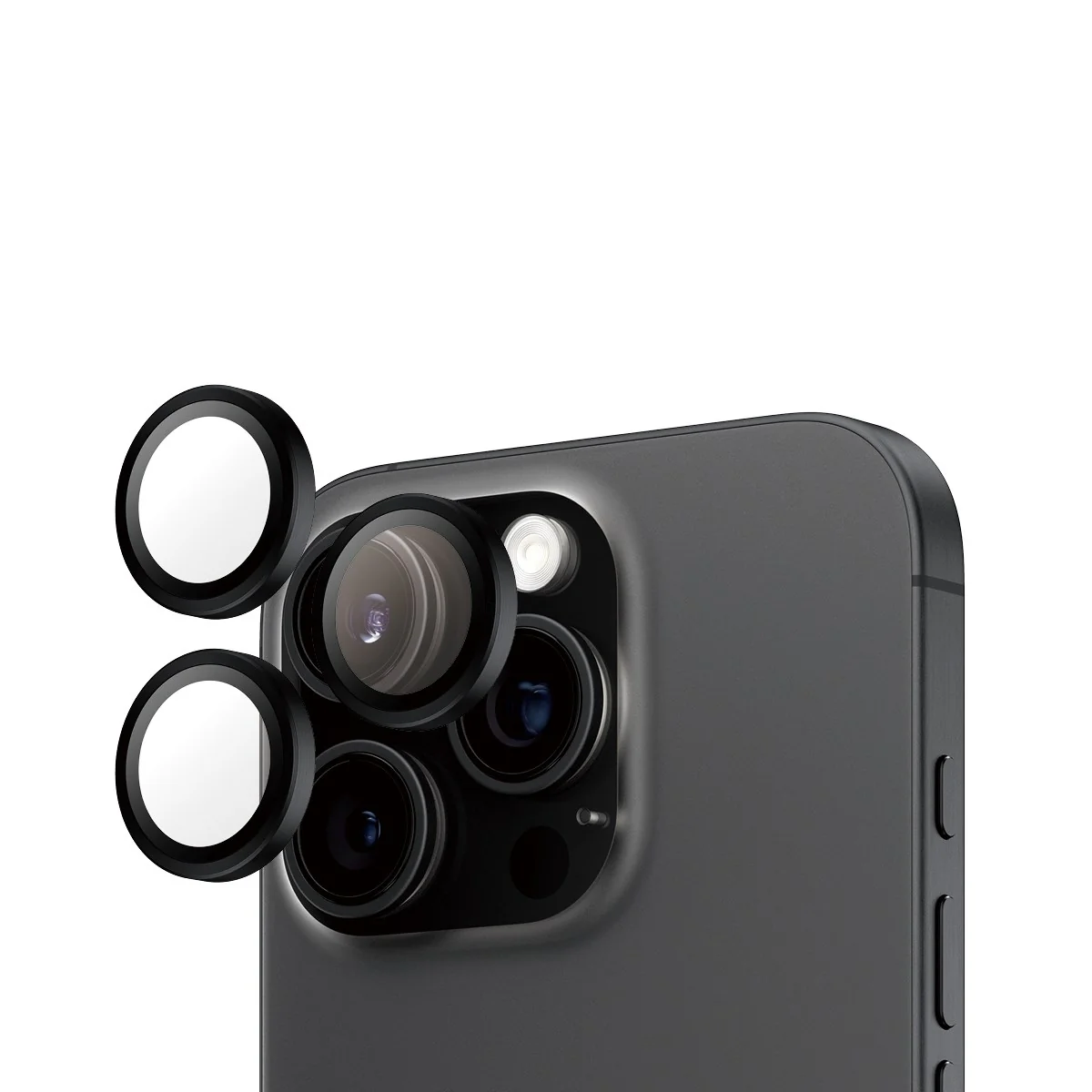 PanzerGlass® Hoops® Camera Lens Protector Black iPhone 16 Pro | 16 Pro Max