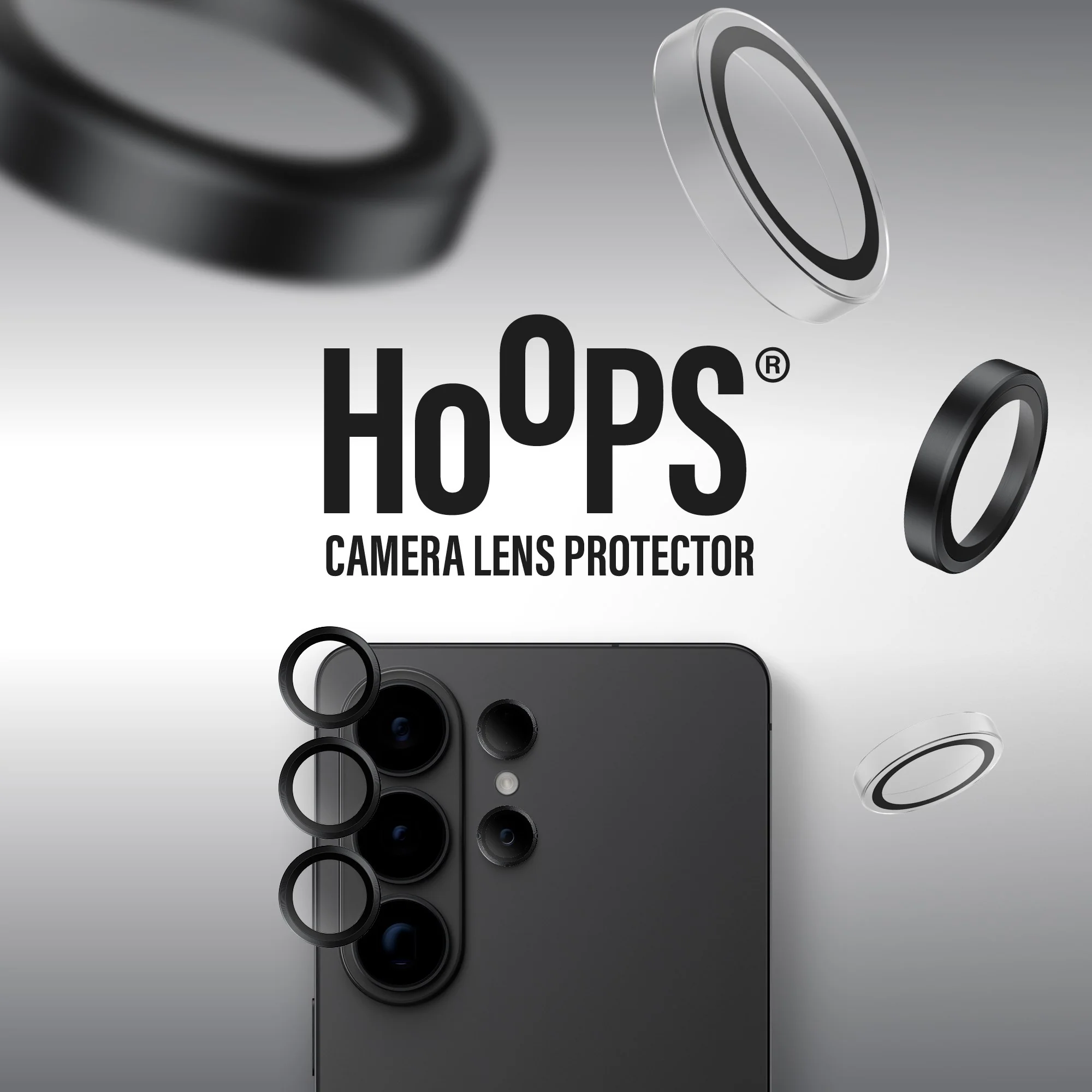 PanzerGlassÂź HoopsÂź Camera Lens Protector Black Samsung Galaxy S26 Ultra - Image 7