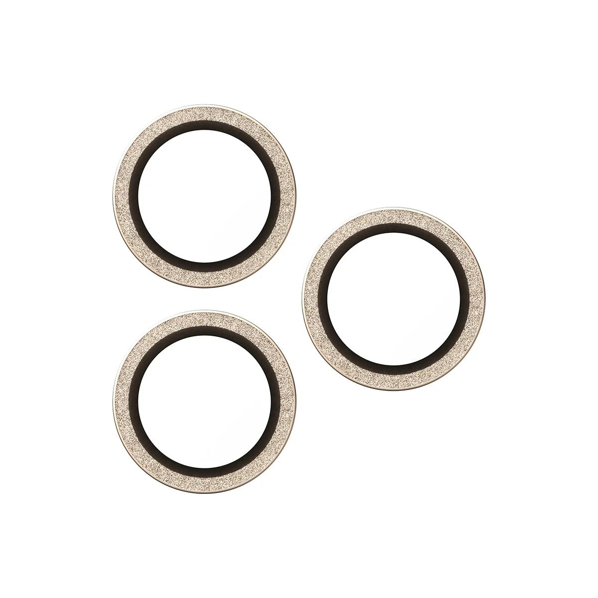 PanzerGlass® Hoops® Camera Lens Protector Glitter Gold iPhone 17 Pro | iPhone 17 Pro Max | iPhone 16 Pro | 16 Pro Max - Image 4