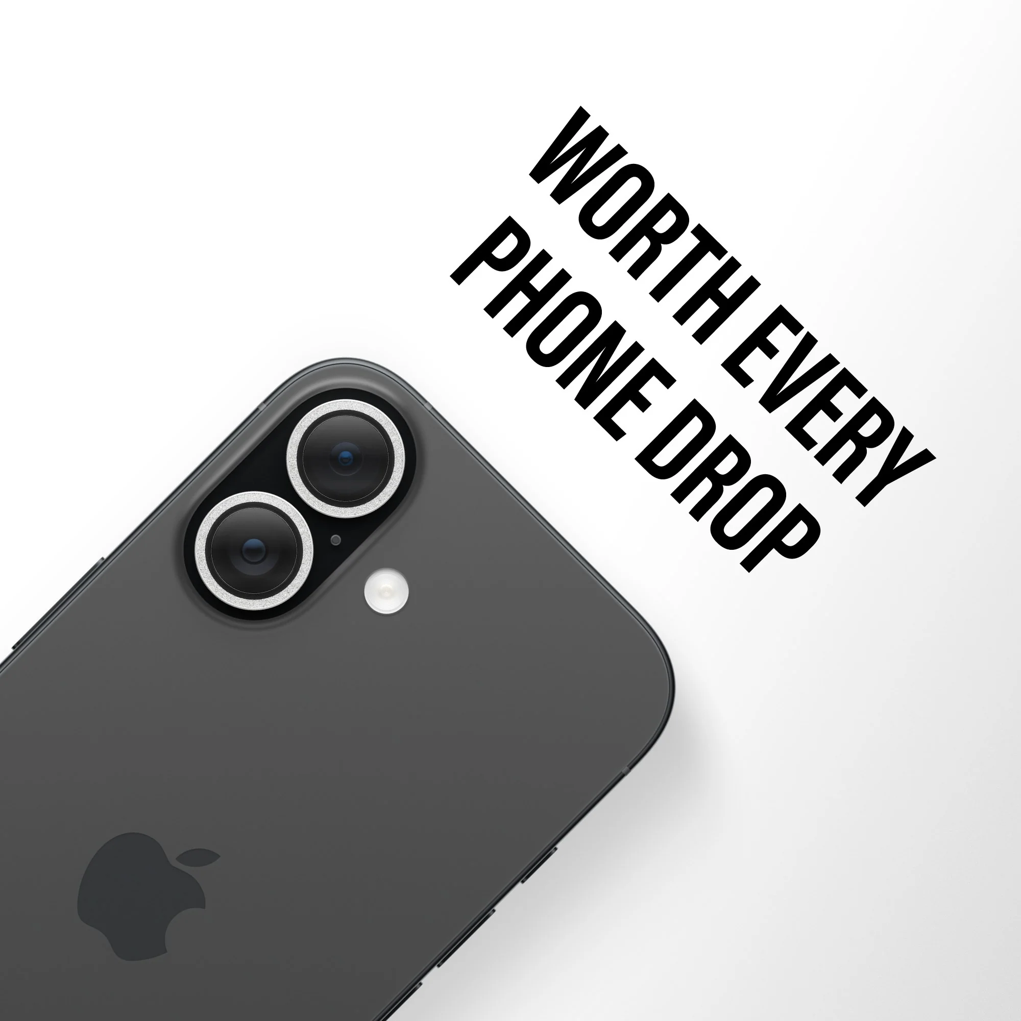 PanzerGlass® Hoops® Camera Lens Protector Glitter Silver iPhone 17 | iPhone 16 | 16 Plus - Image 10
