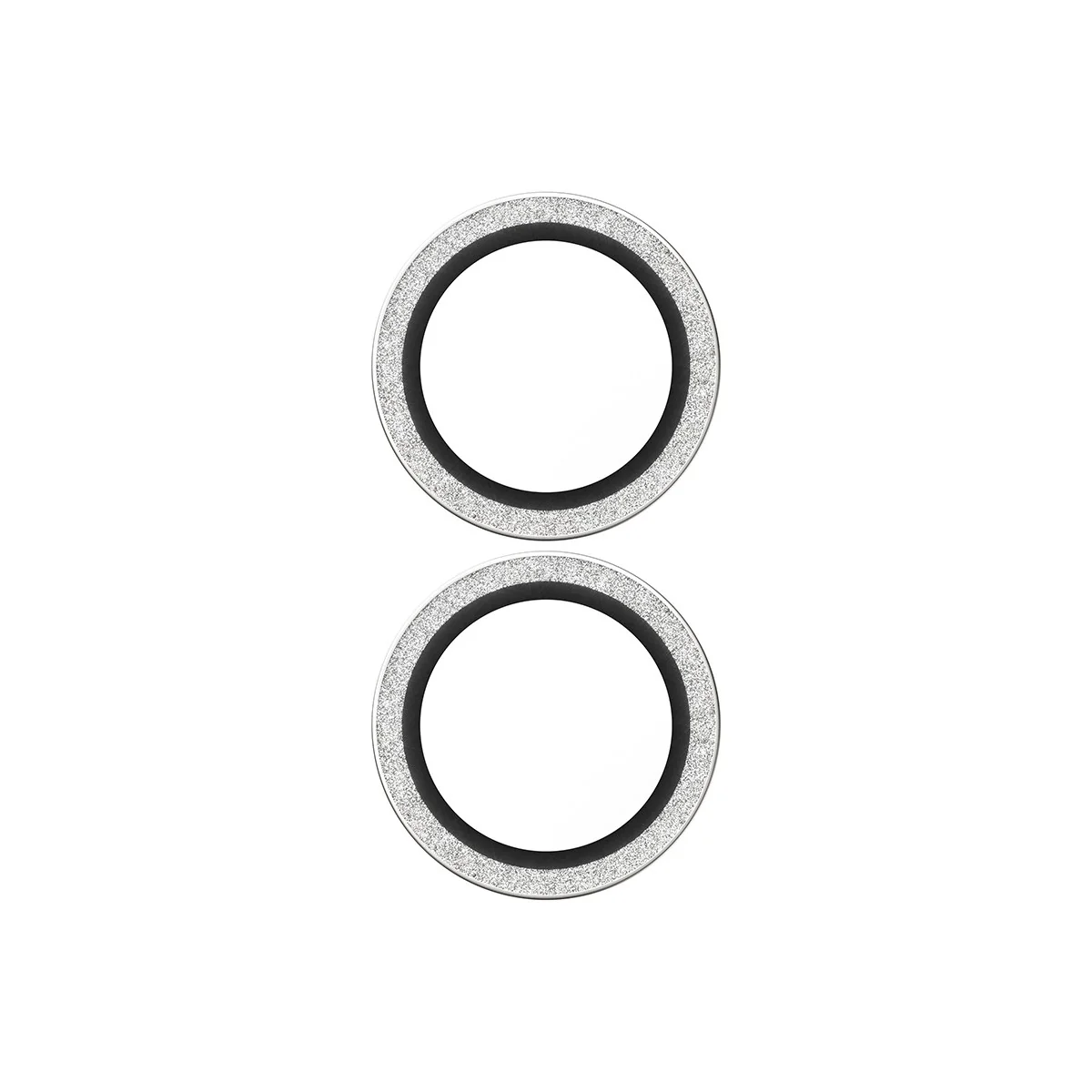 PanzerGlass® Hoops® Camera Lens Protector Glitter Silver iPhone 17 | iPhone 16 | 16 Plus - Image 4