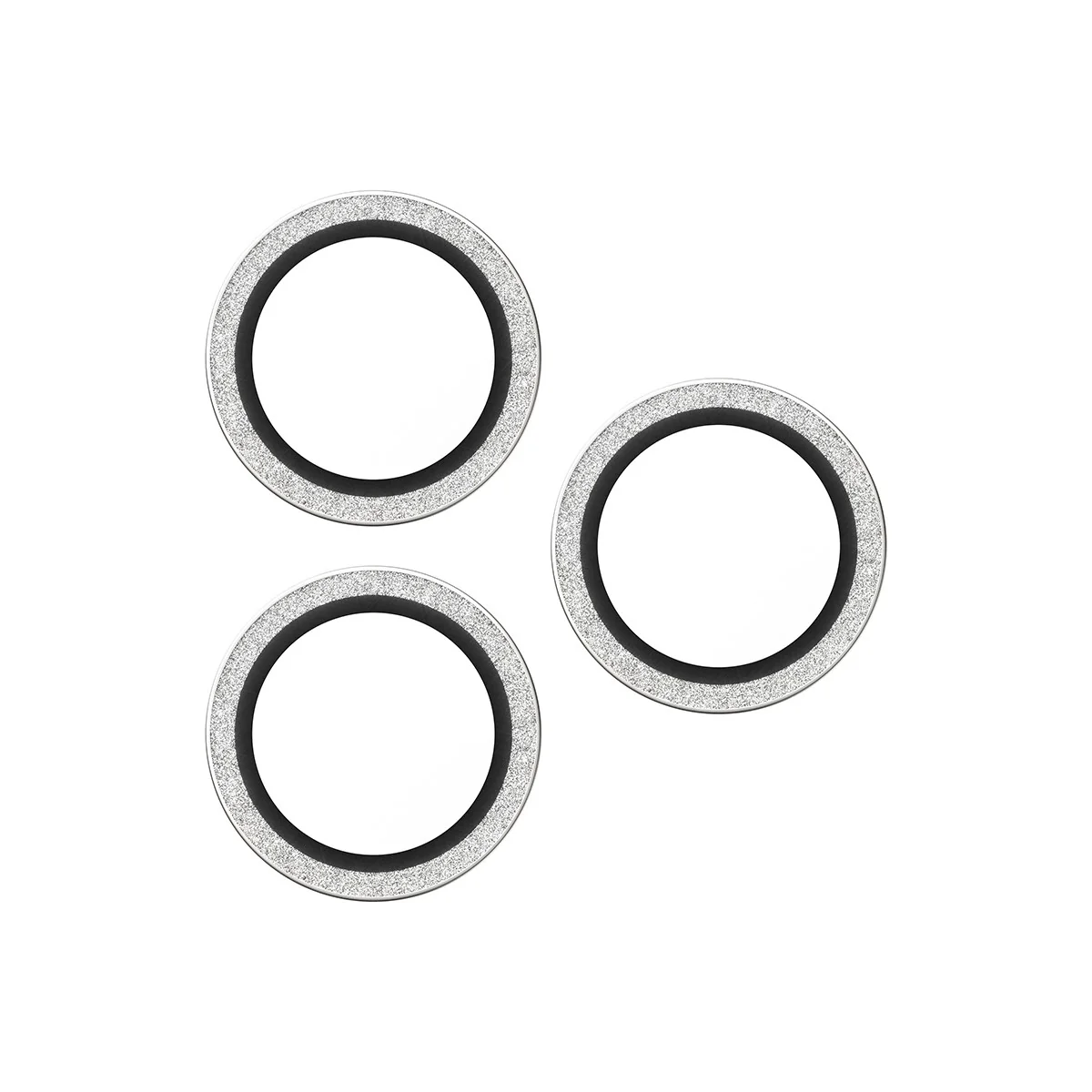PanzerGlass® Hoops® Camera Lens Protector Glitter Silver iPhone 17 Pro | iPhone 17 Pro Max | iPhone 16 Pro | 16 Pro Max - Image 4