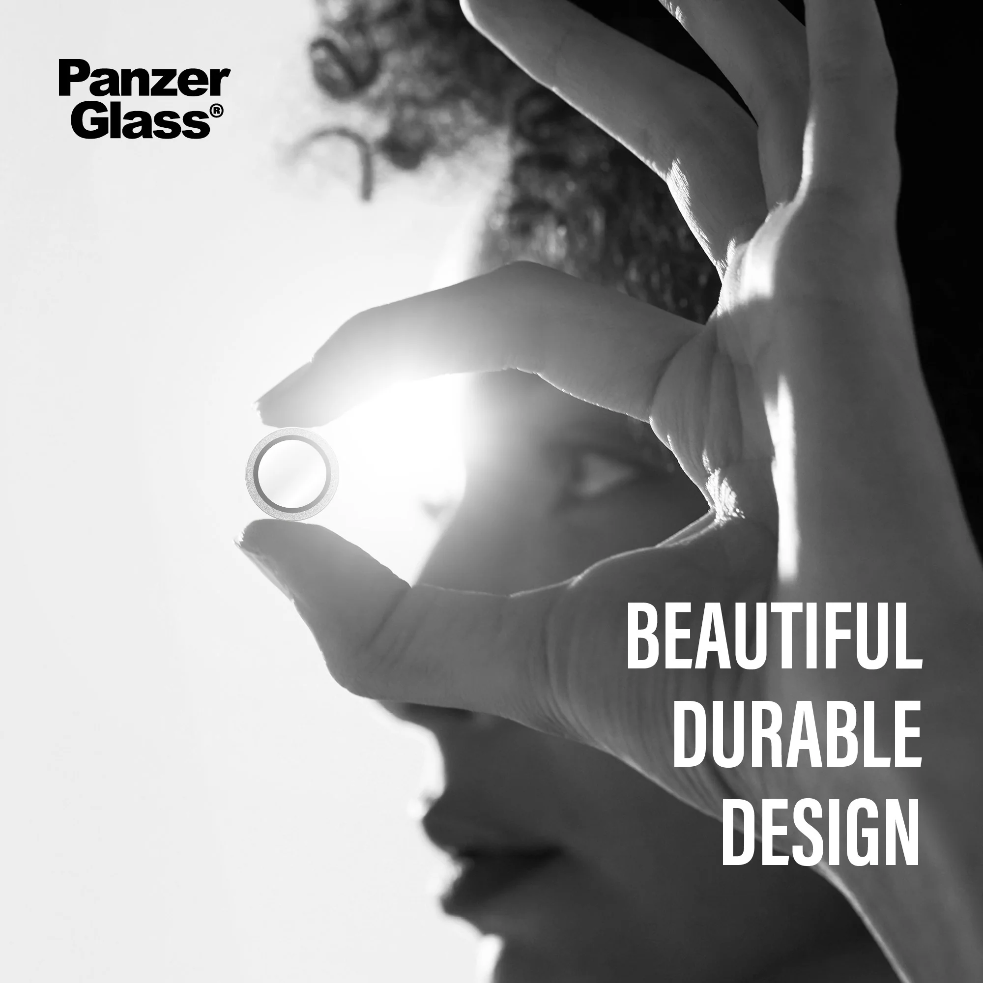 PanzerGlass® Hoops® Camera Lens Protector Glitter Silver iPhone 17 Pro | iPhone 17 Pro Max | iPhone 16 Pro | 16 Pro Max - Image 9