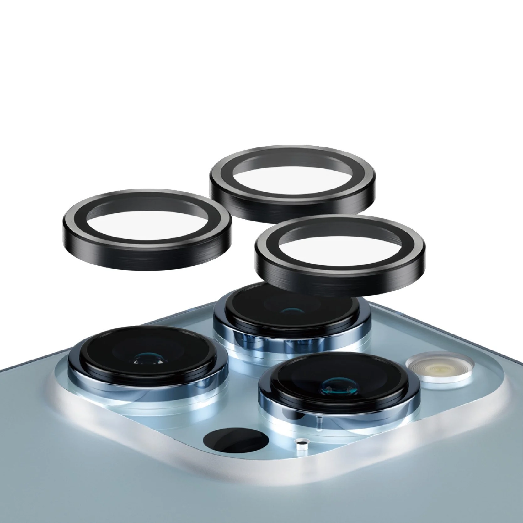 PanzerGlassÂź HoopsÂź Camera Lens Protector Black for iPhone 13 Pro | 13 Pro Max