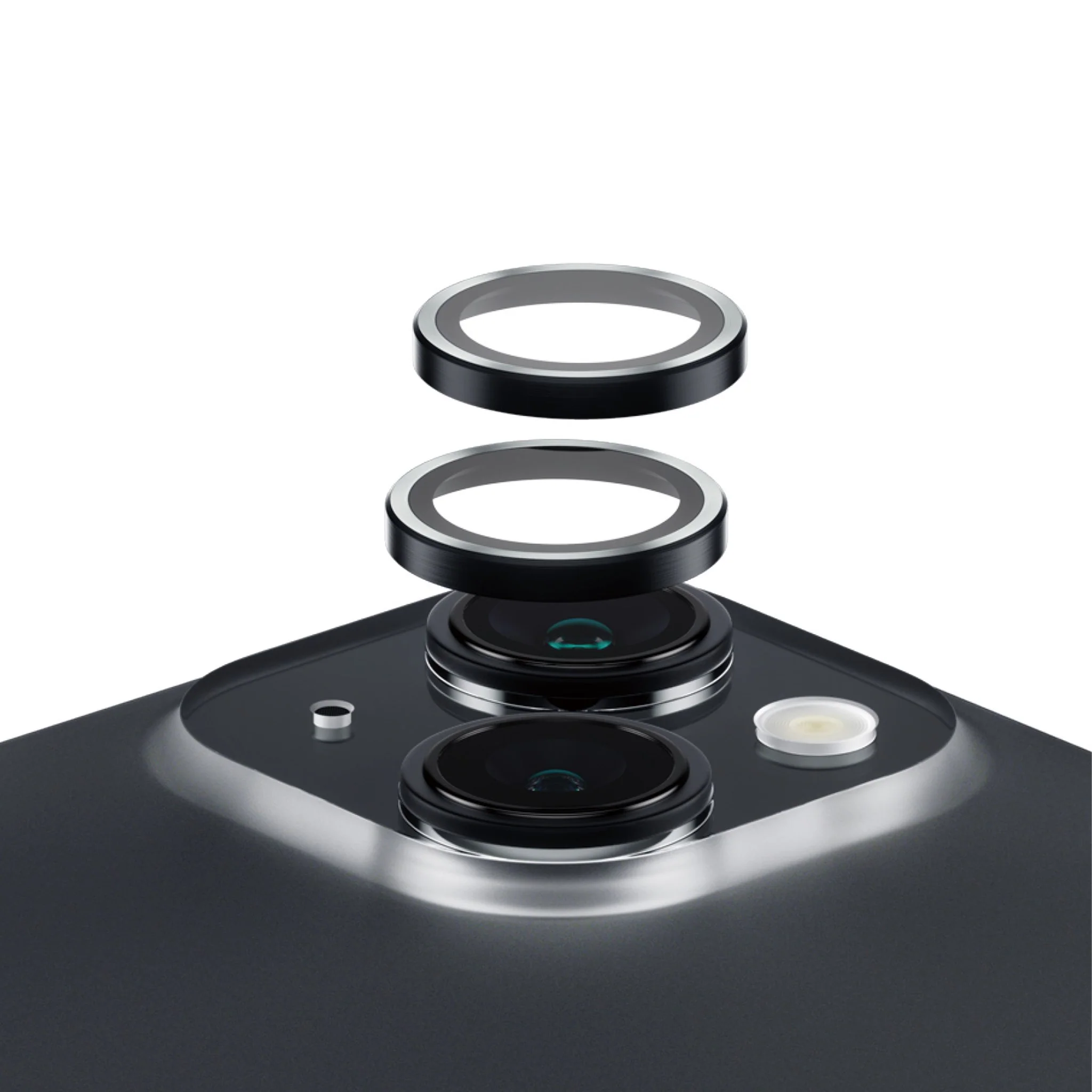 PanzerGlass® Hoops® Camera Lens Protector Black iPhone 15 | 15 Plus
