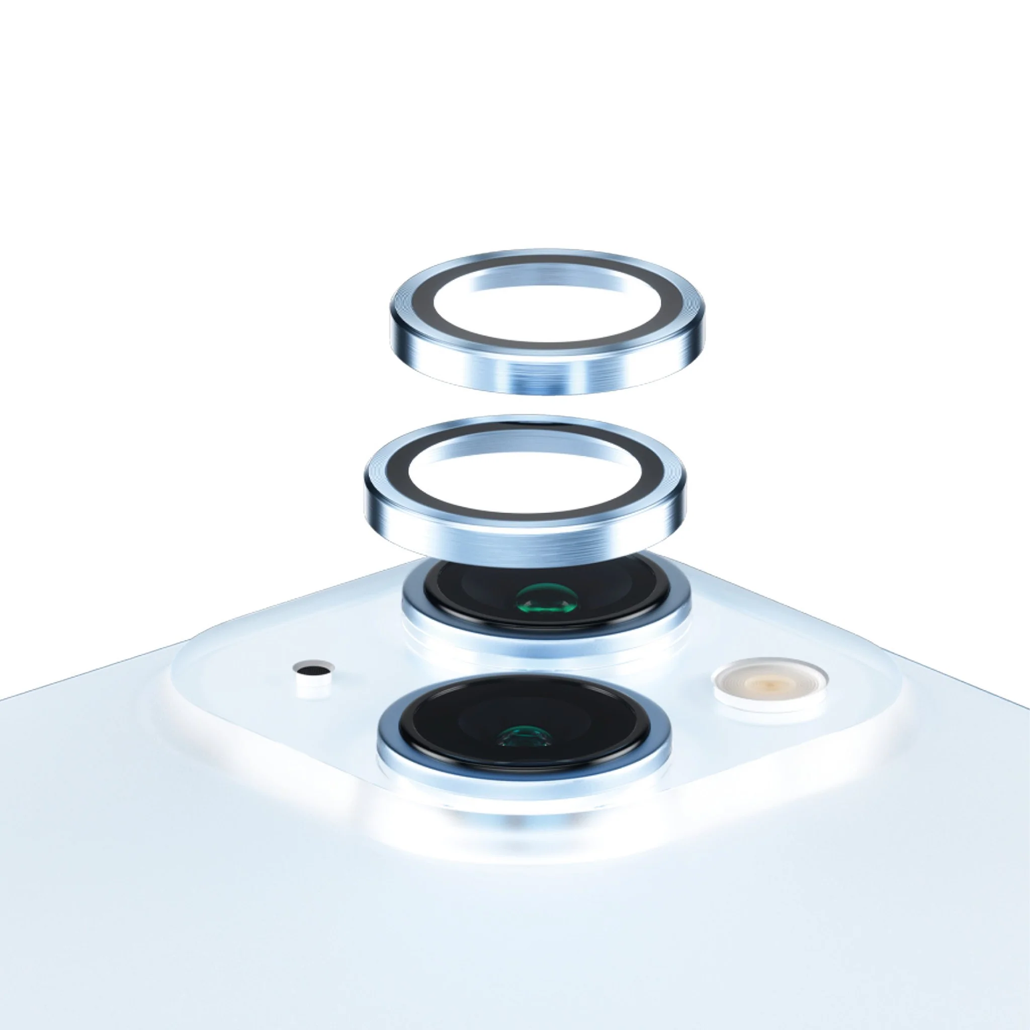 PanzerGlassÂź HoopsÂź Camera Lens Protector Blue iPhone 15 | 15 Plus
