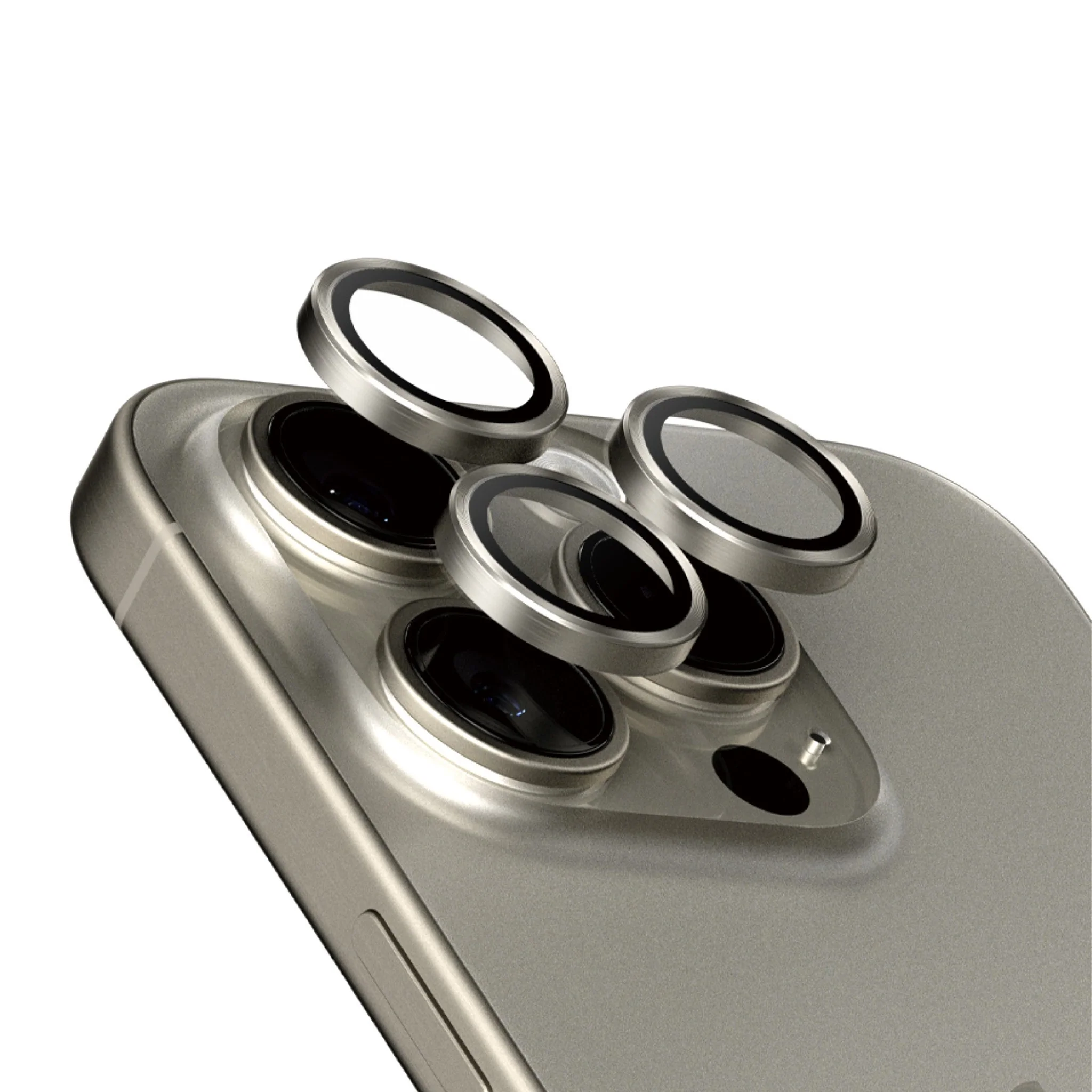 PanzerGlass® Hoops® Titanium Camera Lens Protector Natural iPhone 15 Pro | 15 Pro Max