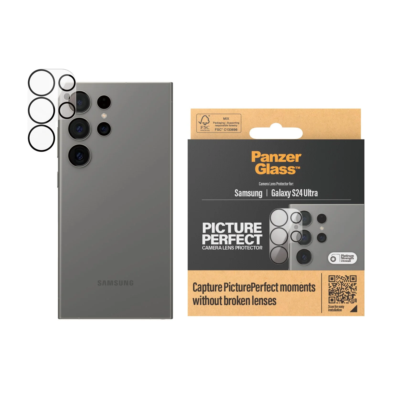 PanzerGlass® PicturePerfect Camera Lens Protector Samsung Galaxy S24 Ultra - Image 2