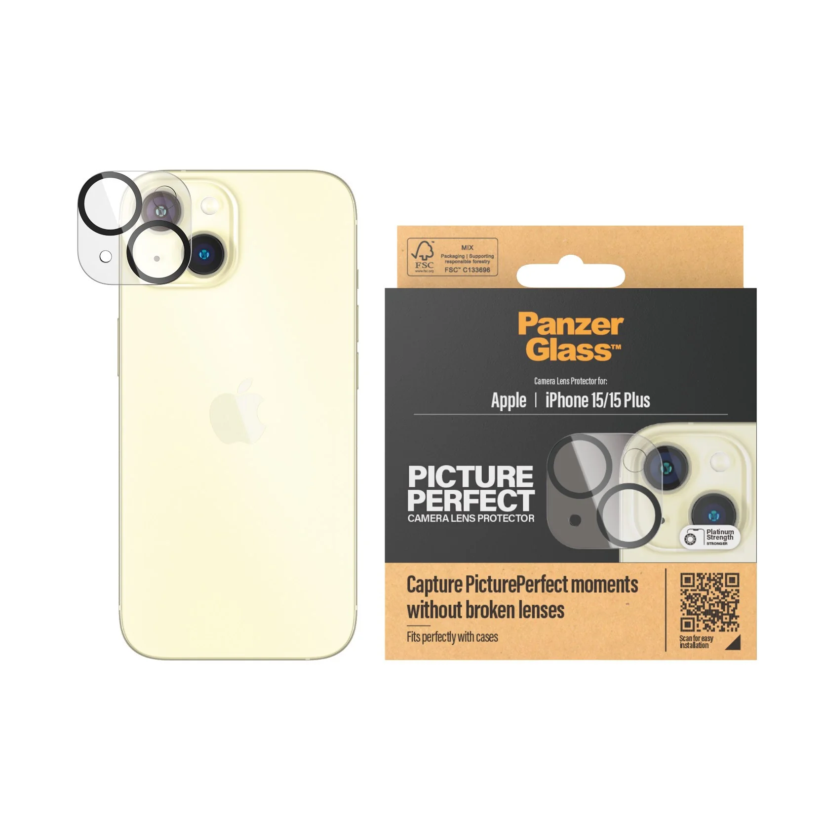 PanzerGlass® PicturePerfect Camera Lens Protector iPhone 15 | 15 Plus - Image 2