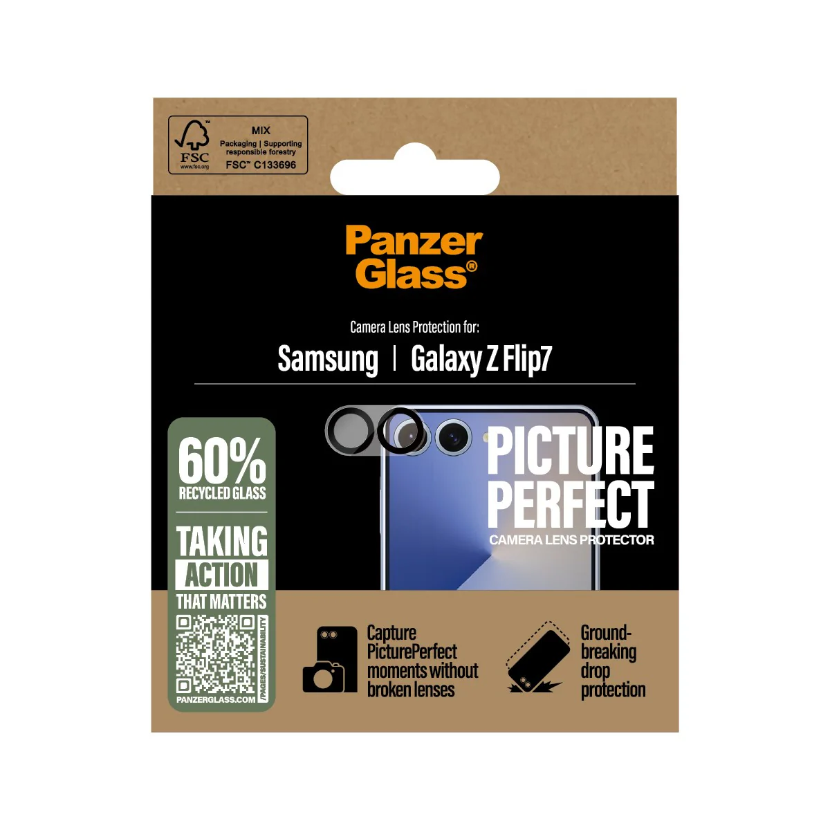 PanzerGlass® PicturePerfect Camera Lens Protector Samsung Galaxy Z Flip7 - Image 3