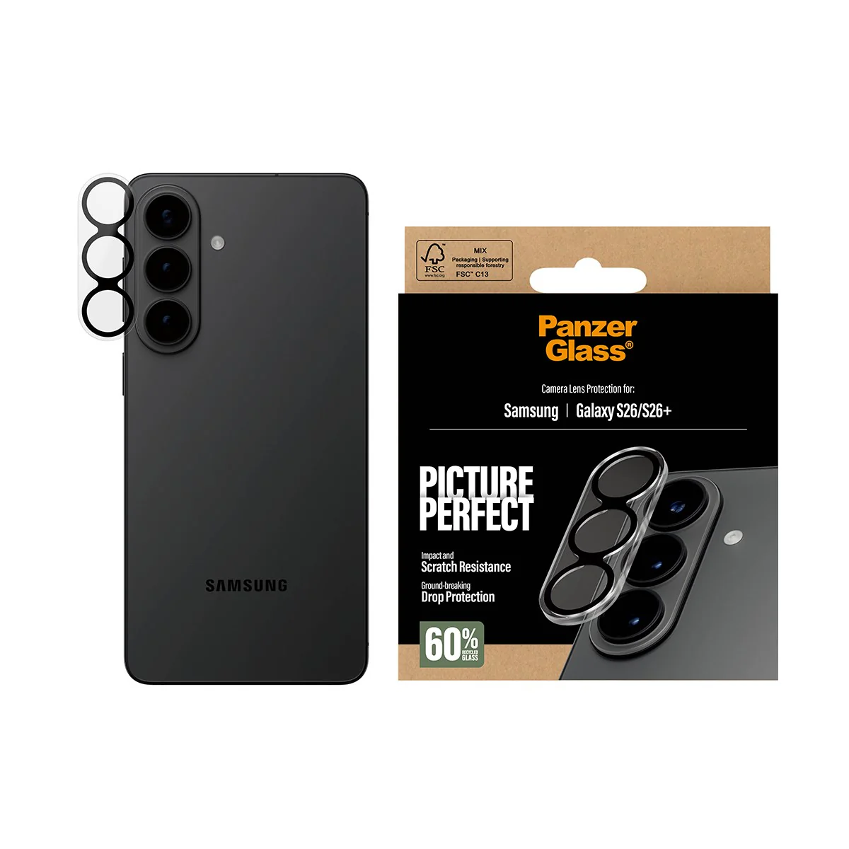 PanzerGlass® PicturePerfect Camera Lens Protector Samsung Galaxy S26 | S26+ - Image 2