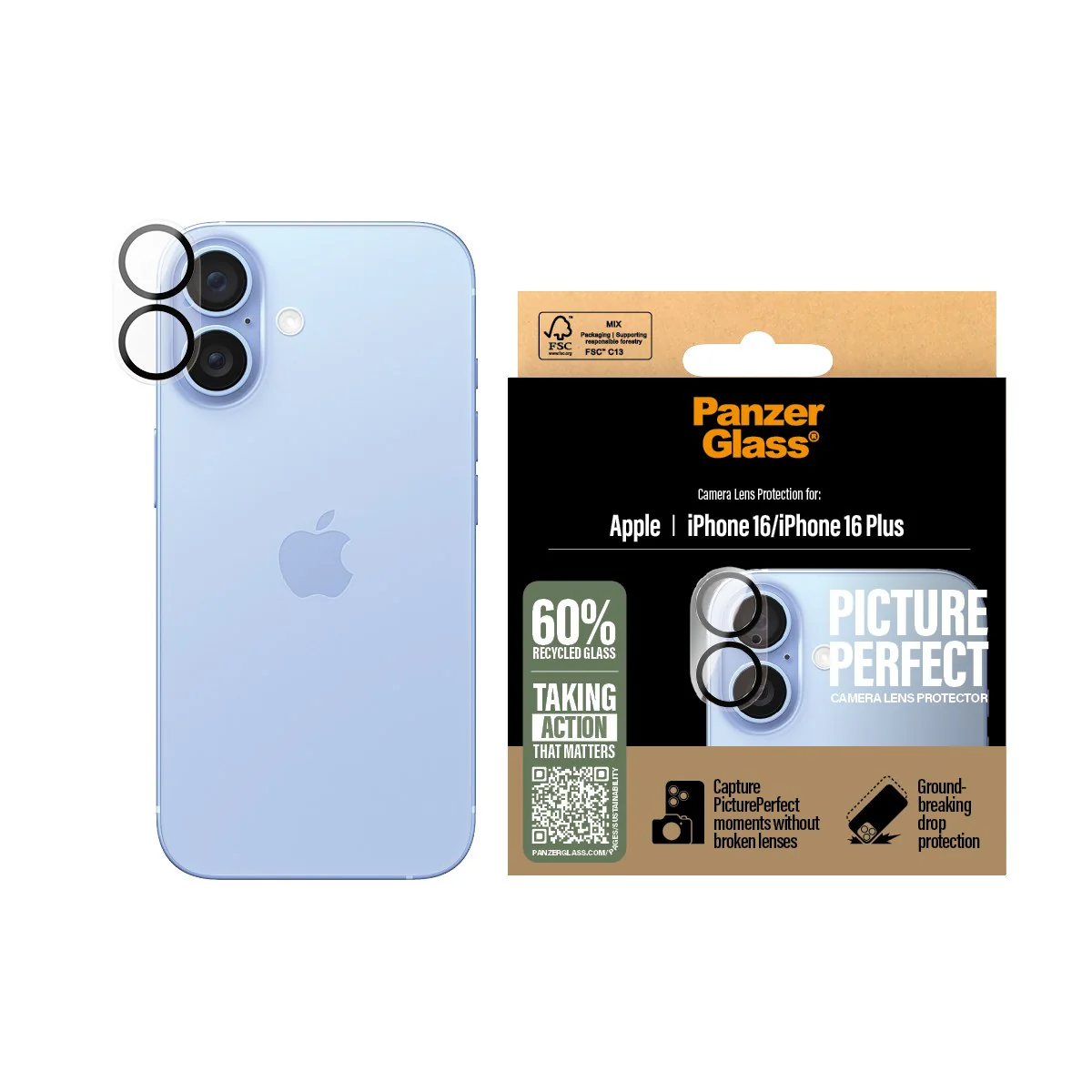 PanzerGlass® PicturePerfect Camera Lens Protector iPhone 16 | 16 Plus - Image 2