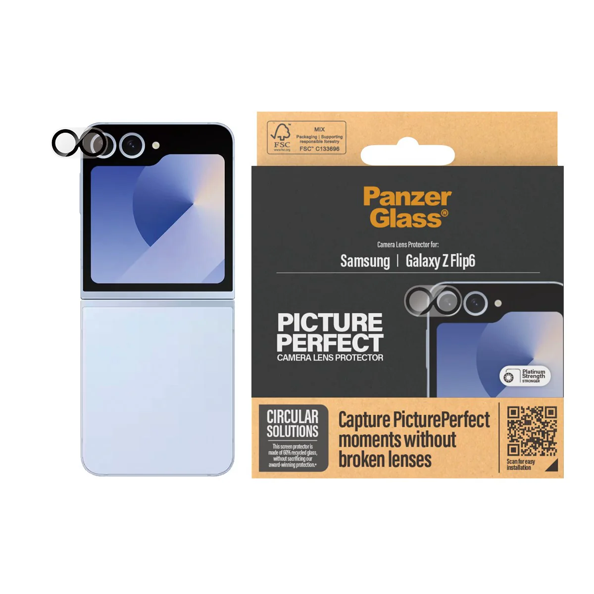 PanzerGlass® PicturePerfect Camera Lens Protector Samsung Galaxy Z Flip6 - Image 2