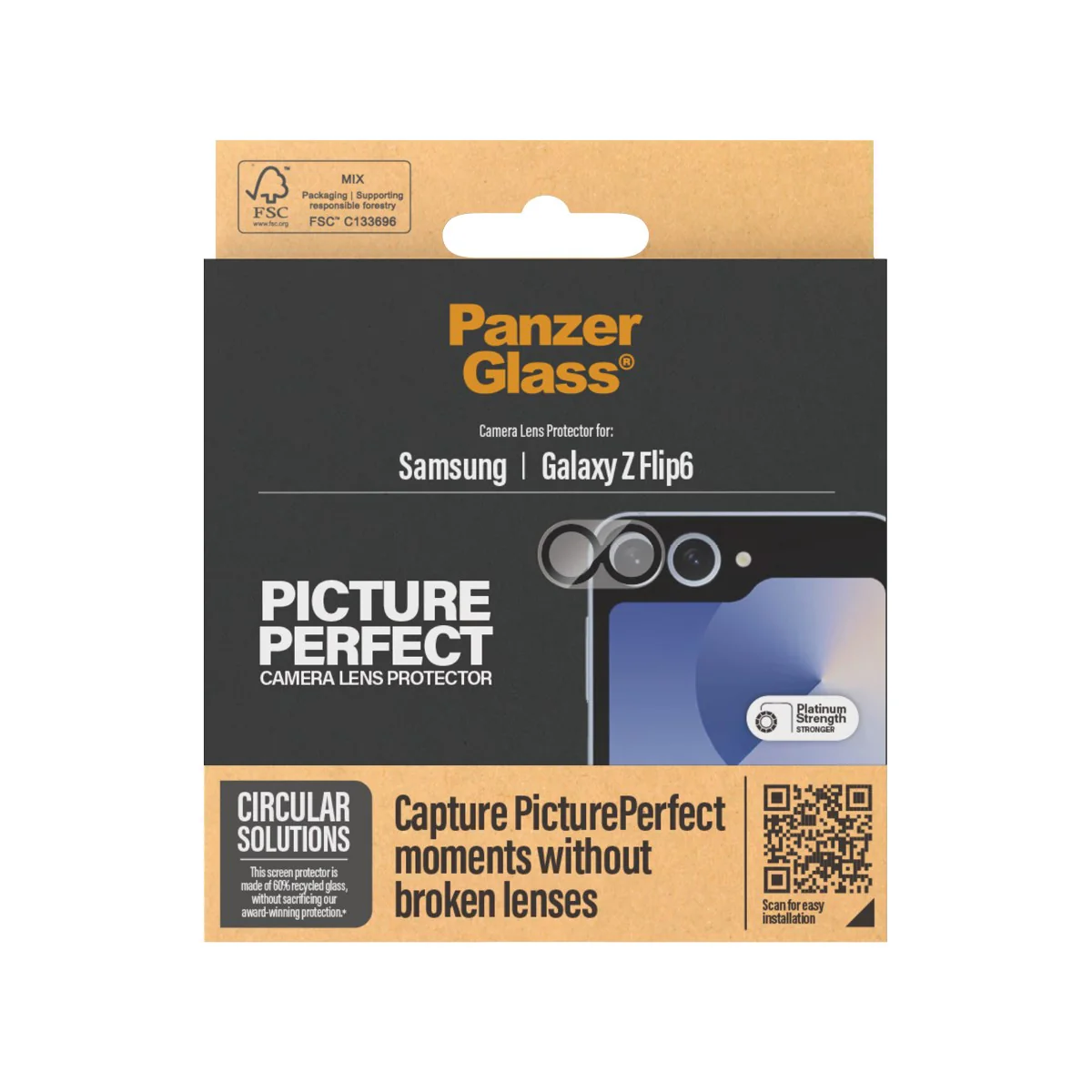 PanzerGlass® PicturePerfect Camera Lens Protector Samsung Galaxy Z Flip6 - Image 3