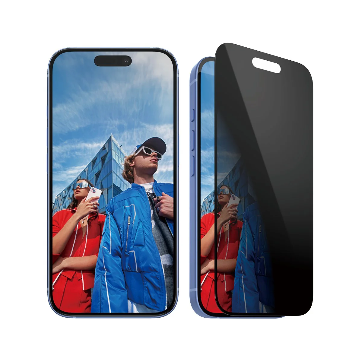 PanzerGlass® 2-Way Privacy Screen Protector iPhone 16 | 15 | Ultra-Wide Fit w. EasyAligner