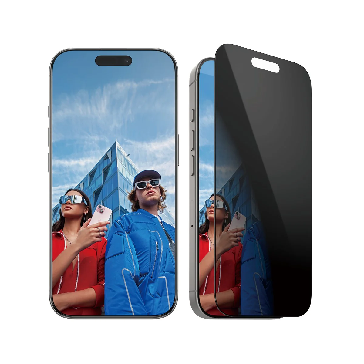 PanzerGlass® 2-Way Privacy Screen Protector iPhone 16 Pro | Ultra-Wide Fit w. EasyAligner