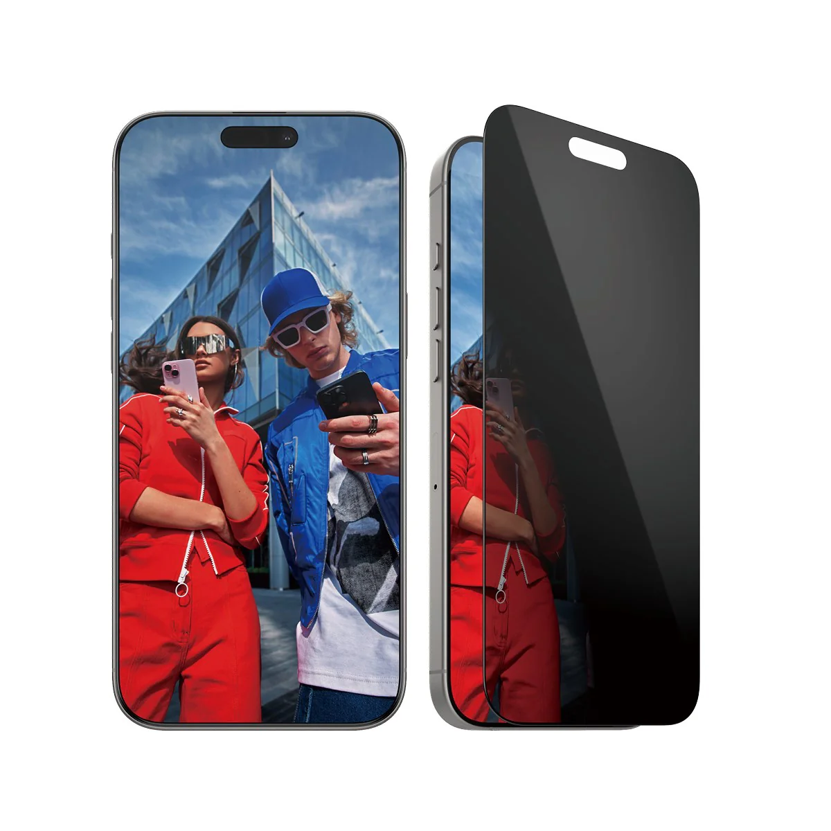 PanzerGlass® 2-Way Privacy Screen Protector iPhone 16 Pro Max | Ultra-Wide Fit w. EasyAligner