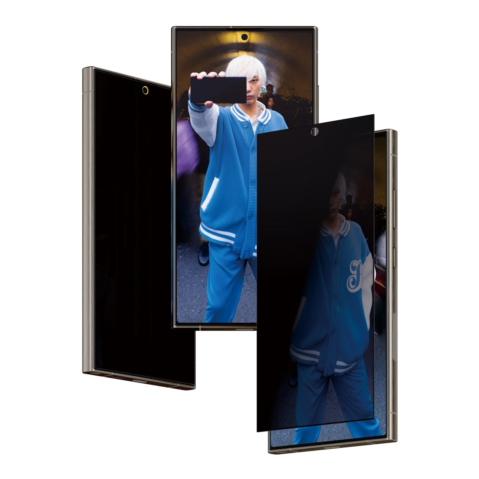 PanzerGlass® Privacy Screen Protector Samsung Galaxy S24 Ultra | Ultra-Wide Fit w. EasyAligner
