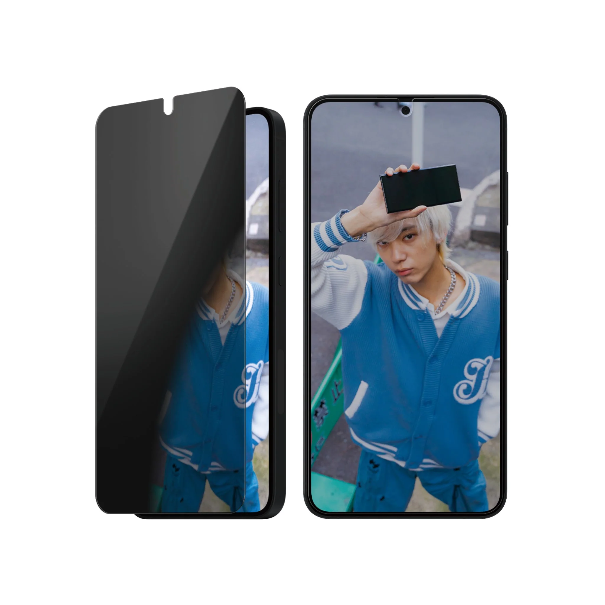 PanzerGlass® 2-Way Privacy Screen Protector Samsung Galaxy S25+ | S24+ | Ultra-Wide Fit