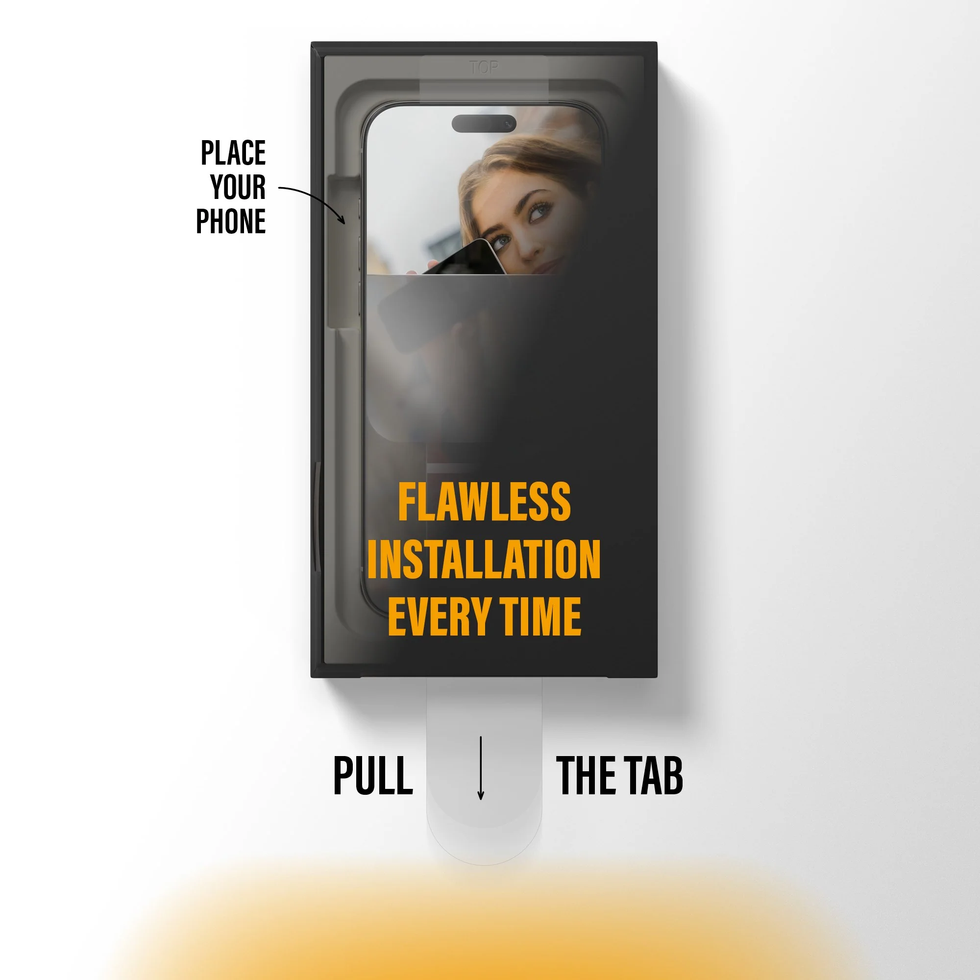 PanzerGlass® 2-Way Privacy Screen Protector iPhone Air | Ultra-Wide Fit w. FASTFIT IN-A-BOX - Image 8