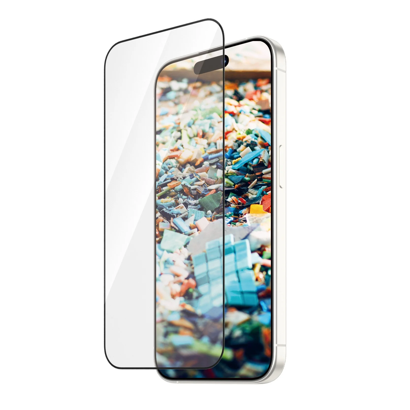 PanzerGlass® Re:fresh Screen Protector iPhone 15 Pro | Ultra-Wide Fit w. EasyAligner