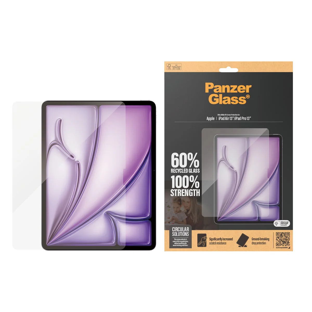 PanzerGlass® Screen Protector iPad Air 13'' (2024-2026) | iPad Pro 13'' (2024-2025) | Ultra-Wide Fit - Image 2