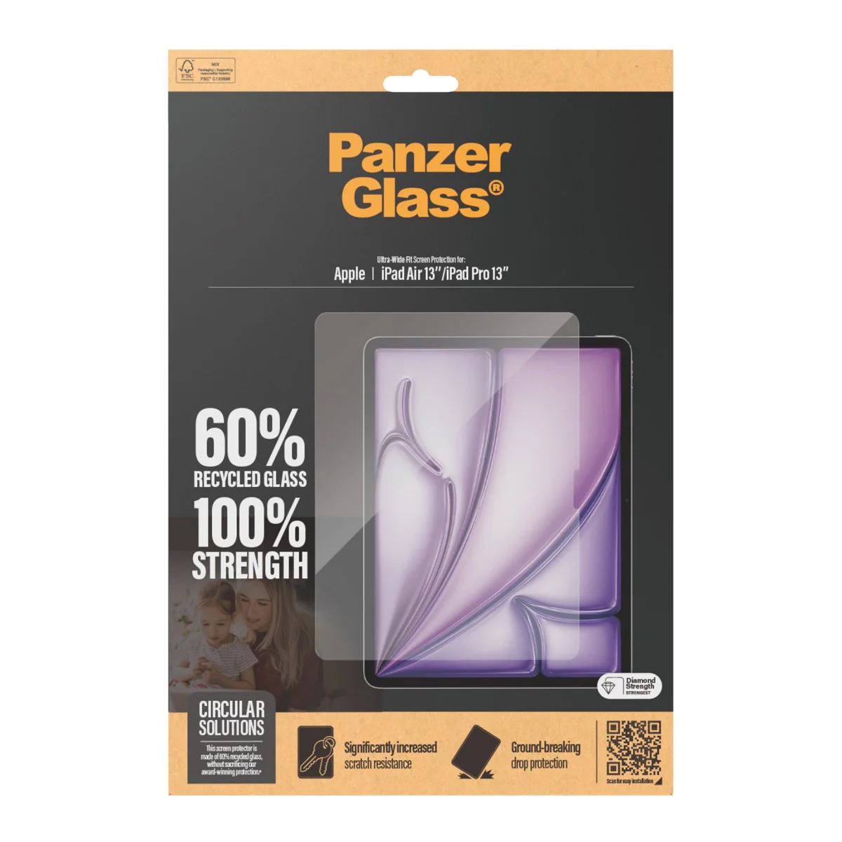PanzerGlass® Screen Protector iPad Air 13'' (2024-2026) | iPad Pro 13'' (2024-2025) | Ultra-Wide Fit - Image 3