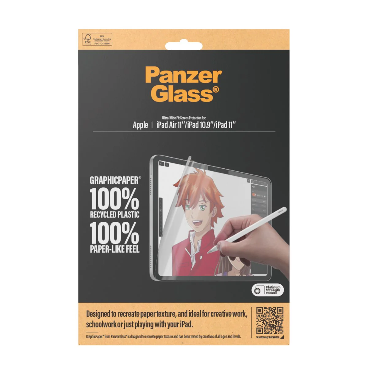 PanzerGlass® GraphicPaper® Screen Protector iPad Air 11'' (2024-2026) | iPad 11'' (2025) | iPad 10.9'' (2022) | Ultra-Wide Fit - Image 3