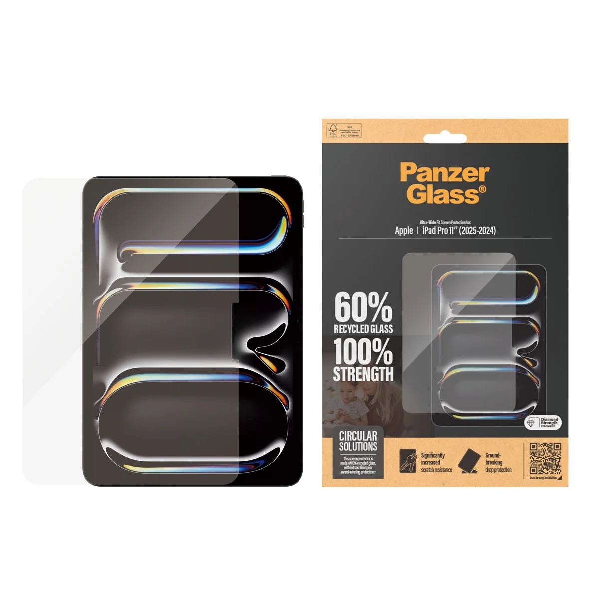 PanzerGlass® Screen Protector iPad Pro 11'' (2024-2025) | Ultra-Wide Fit - Image 2