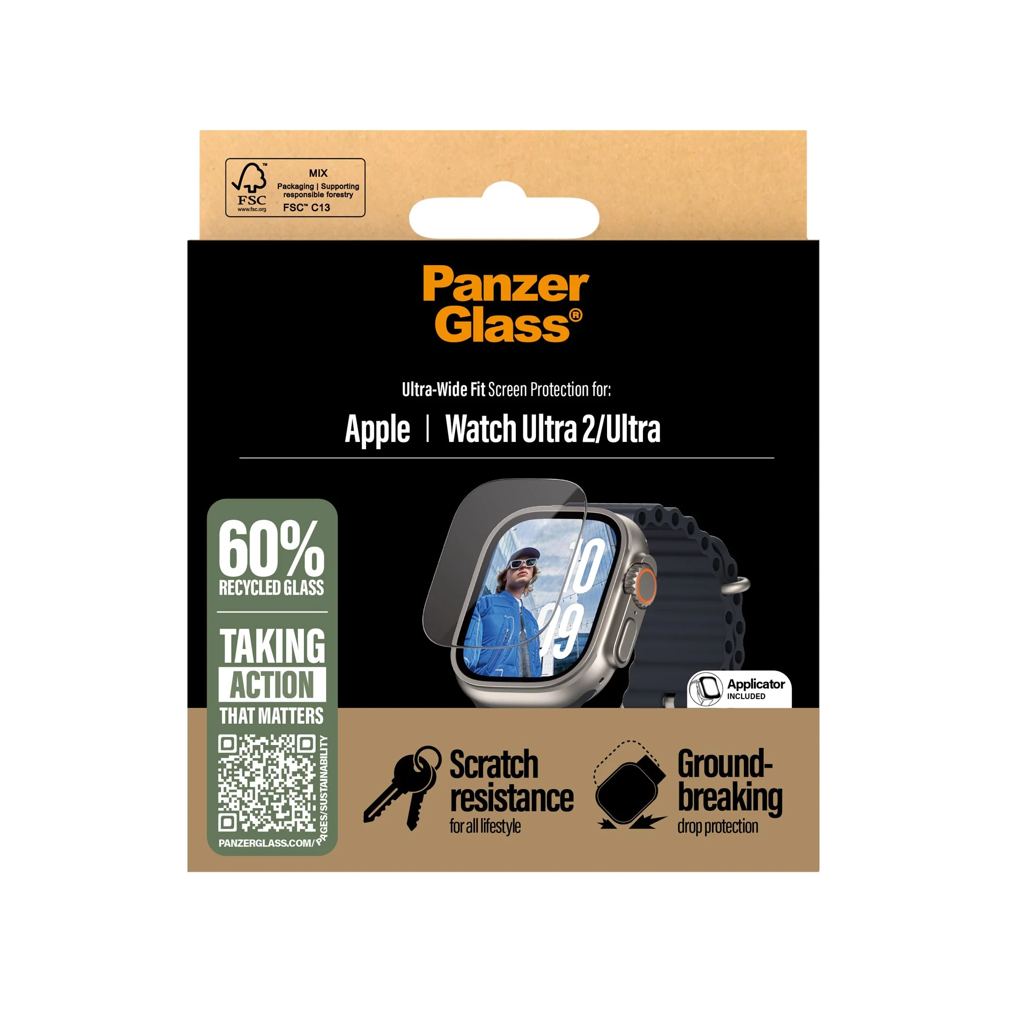 PanzerGlass® Screen Protector Apple Watch Ultra 3 | Ultra 2 | Ultra | 49mm - Image 3