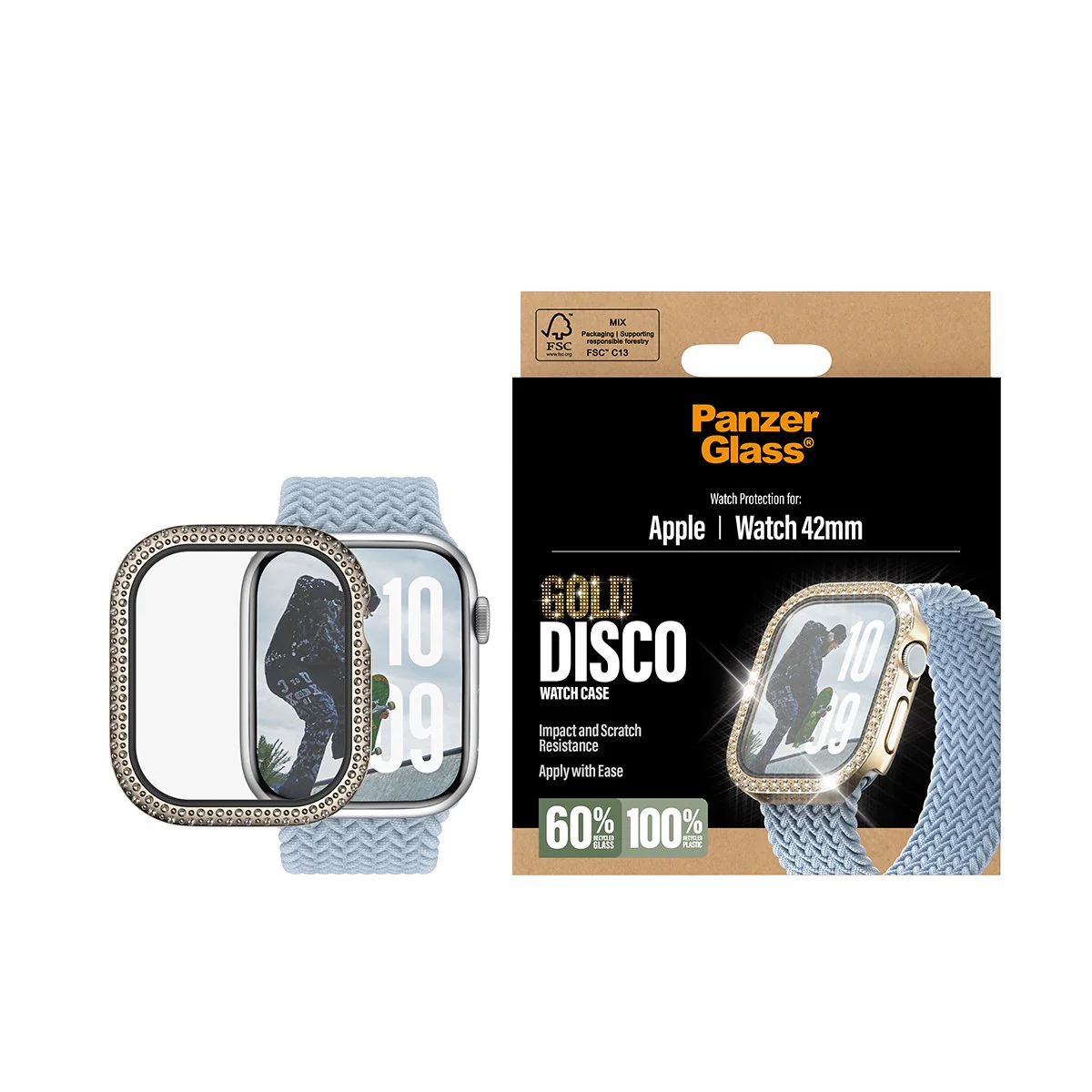 PanzerGlass® Full body Case Disco Gold Apple Watch Series 11 | 10 | 42mm - Image 2