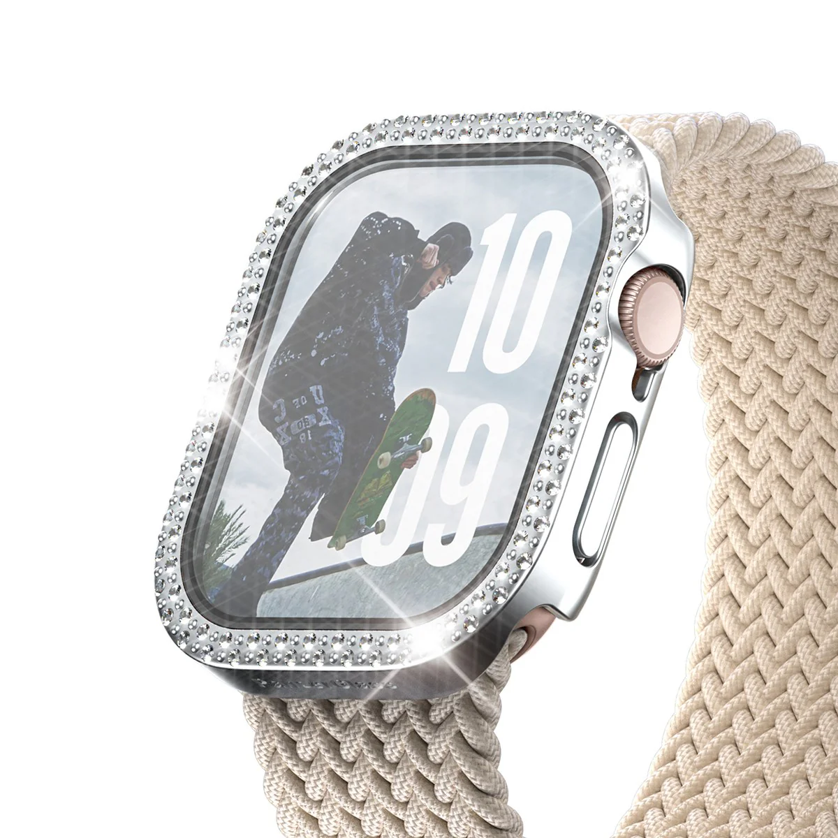 PanzerGlass® Full body Case Disco Silver Series 11 | 10 | 46mm