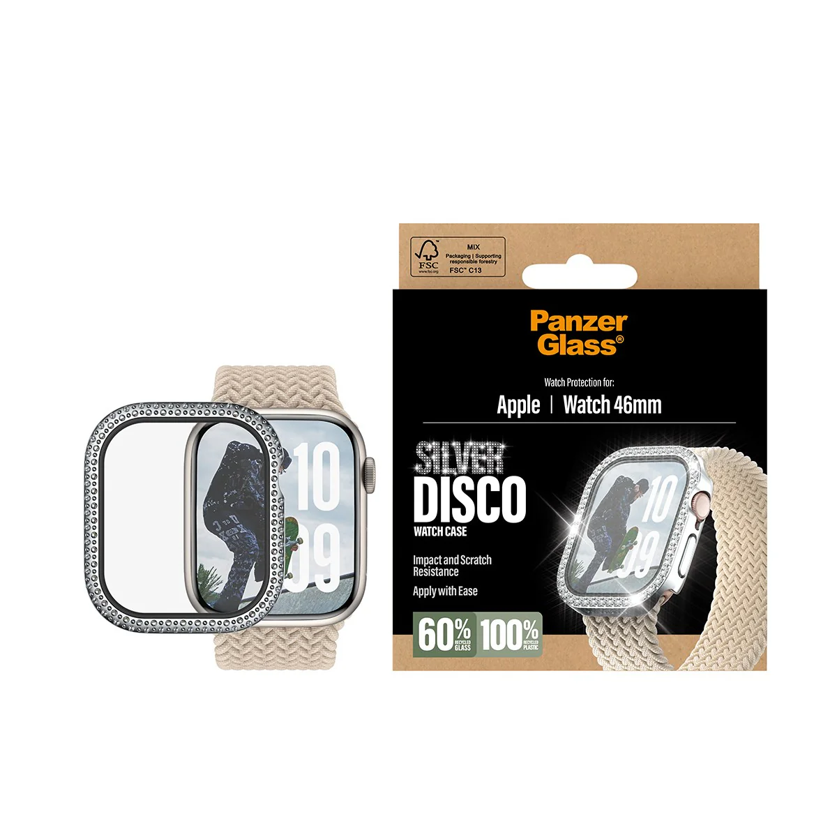 PanzerGlass® Full body Case Disco Silver Series 11 | 10 | 46mm - Image 2