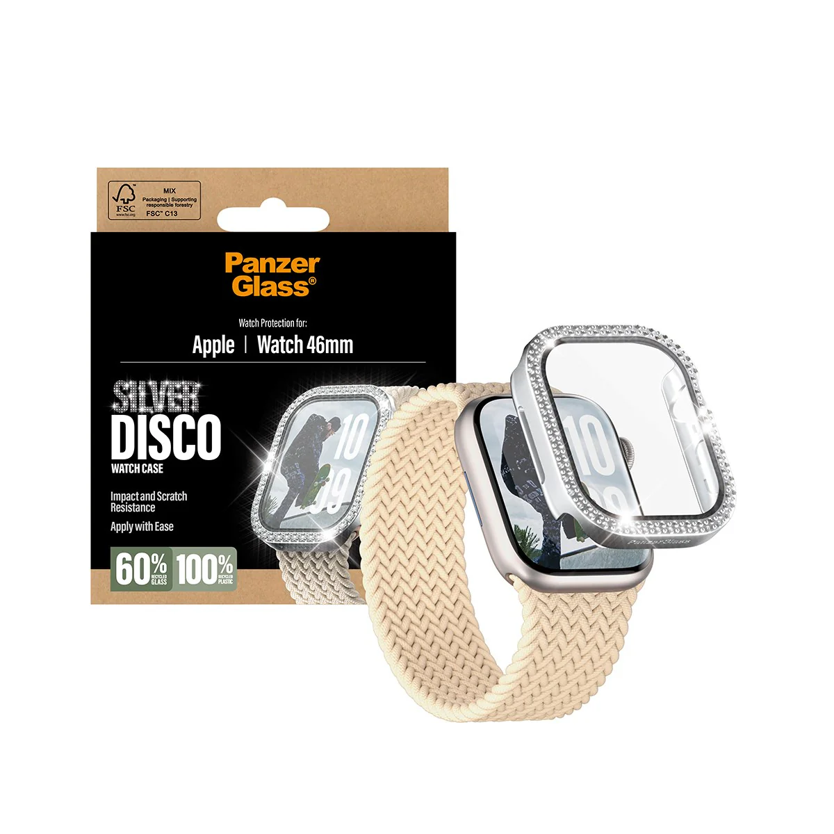PanzerGlass® Full body Case Disco Silver Series 11 | 10 | 46mm - Image 5