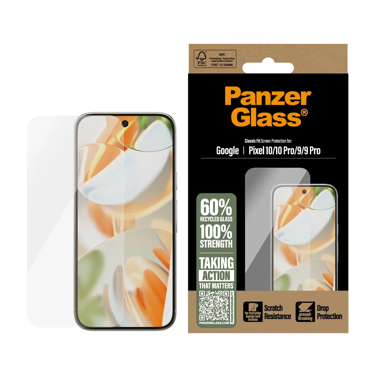 PanzerGlass® Screen Protector Google Pixel 10 | 10 Pro 5G | 9 5G | 9 Pro 5G | Classic Fit - Image 2