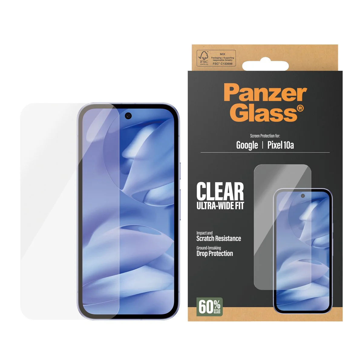 PanzerGlass® Screen Protector Google Pixel 10a 5G | Ultra-Wide Fit - Image 2