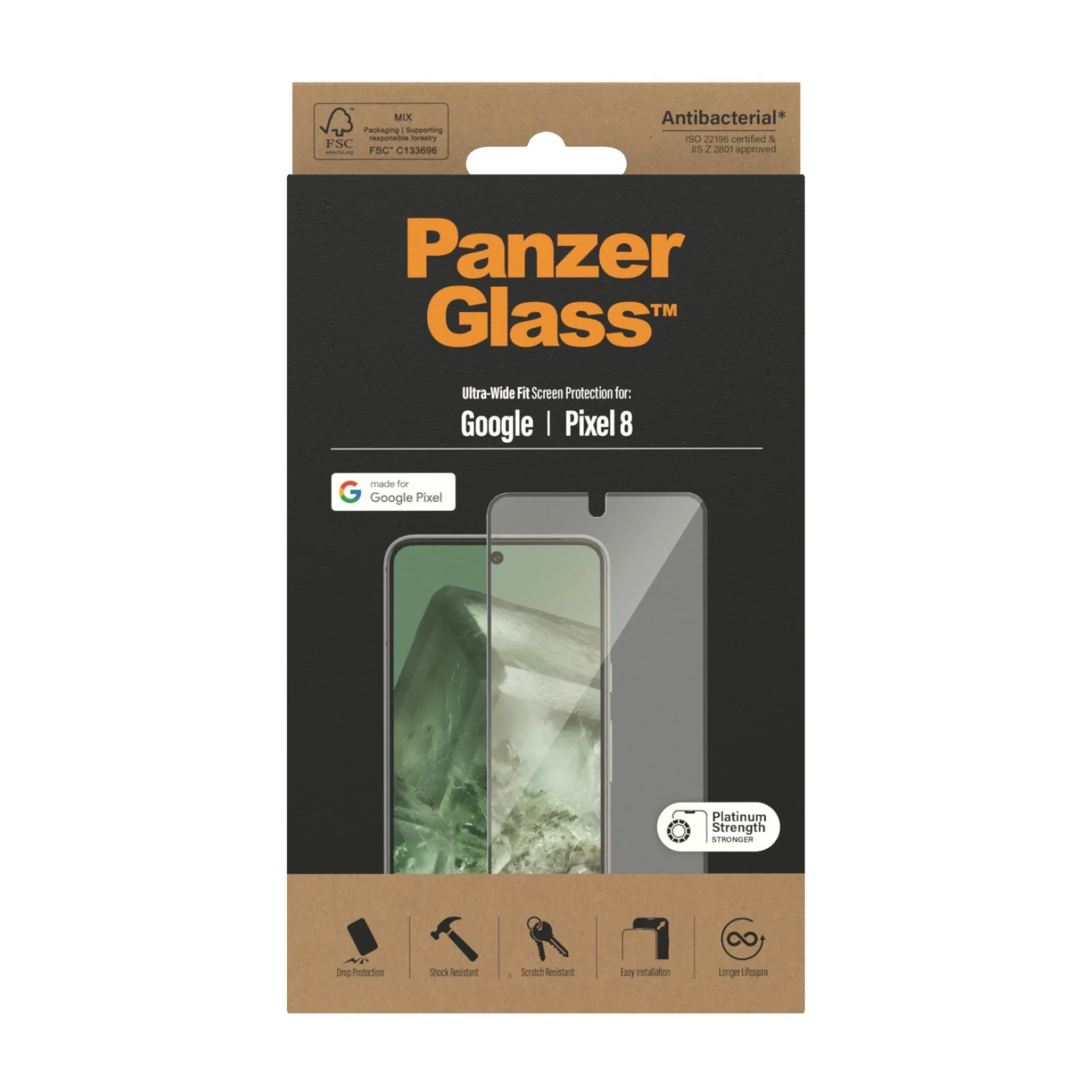 PanzerGlass® Screen Protector Google Pixel 8 | Ultra-Wide Fit - Image 3