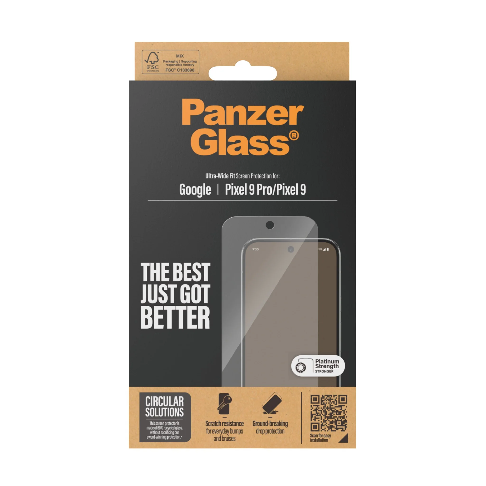PanzerGlass® Screen Protector Google Pixel 9 5G | 9 Pro 5G | Ultra-Wide Fit - Image 3