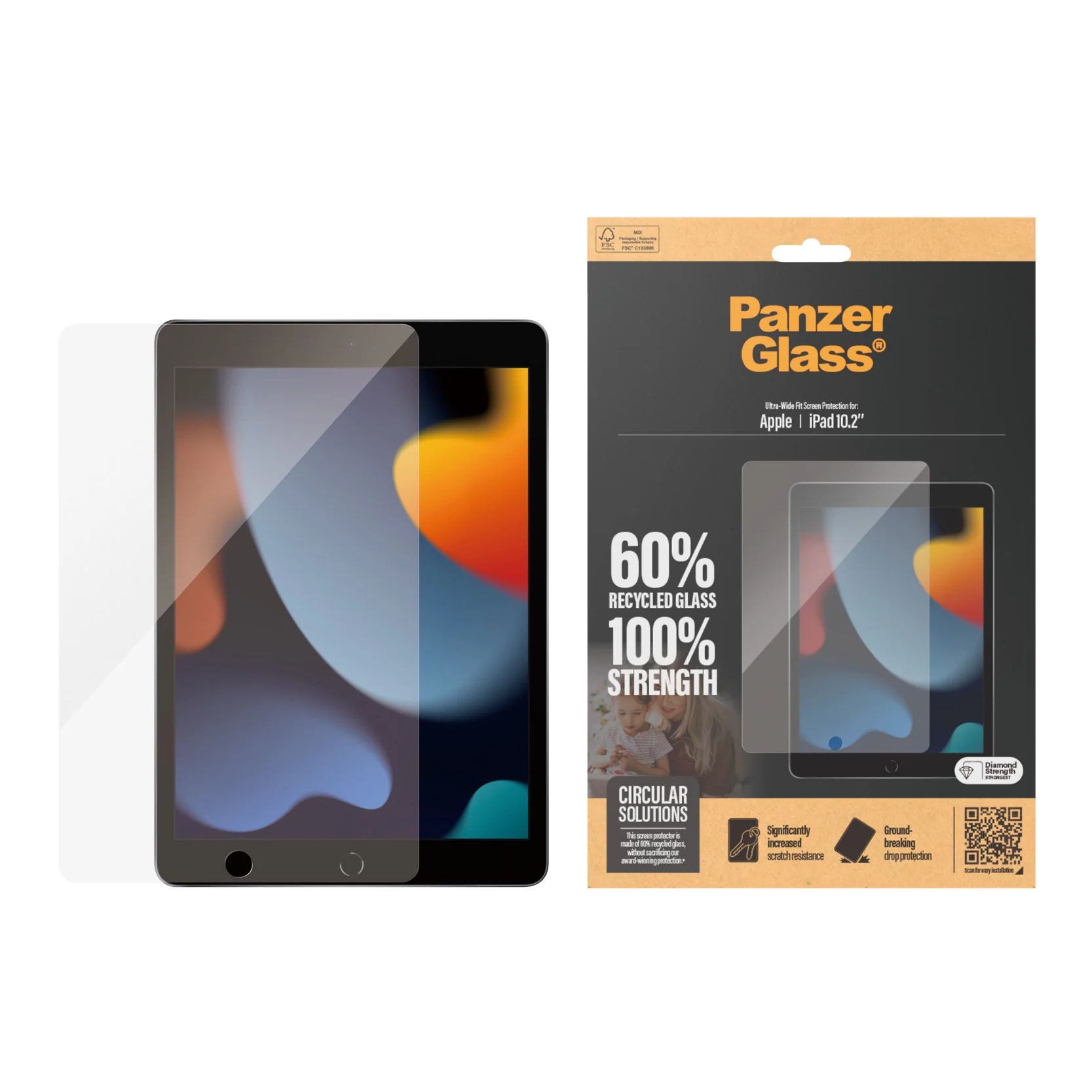 PanzerGlass® Screen Protector iPad 10.2'' (2019-2021) | Ultra-Wide Fit - Image 2