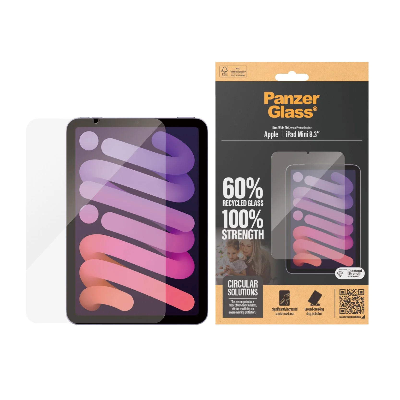 PanzerGlass® Screen Protector iPad Mini 8.3'' (2021, 2024) | Ultra-Wide Fit - Image 2
