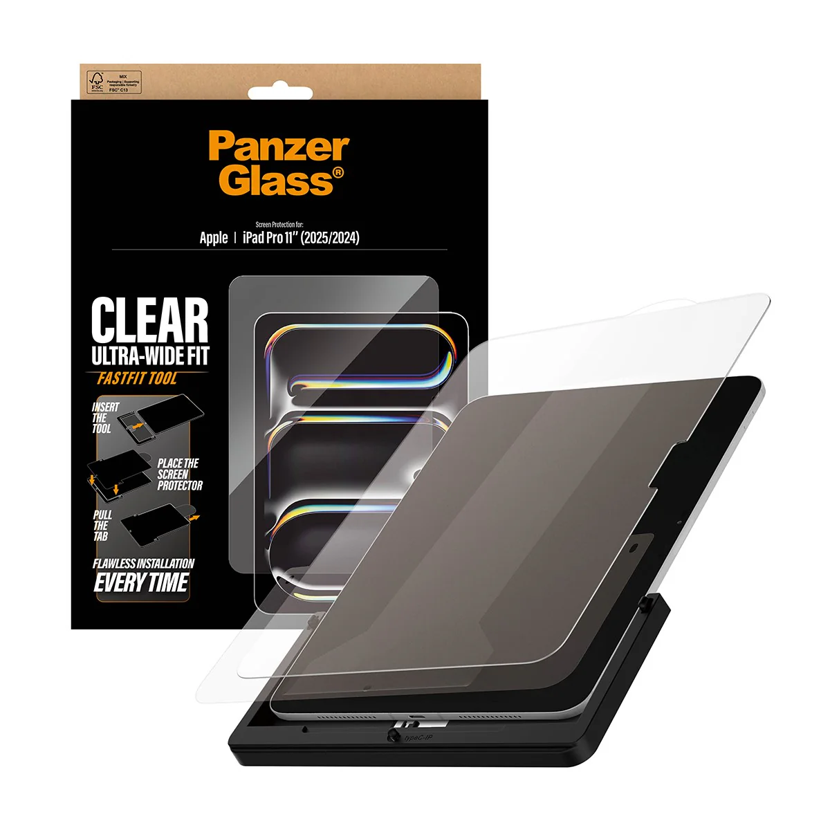 PanzerGlass® Screen Protector iPad Pro 11" (2024-2025) | Ultra-Wide Fit w. Fastfit tool - Image 5