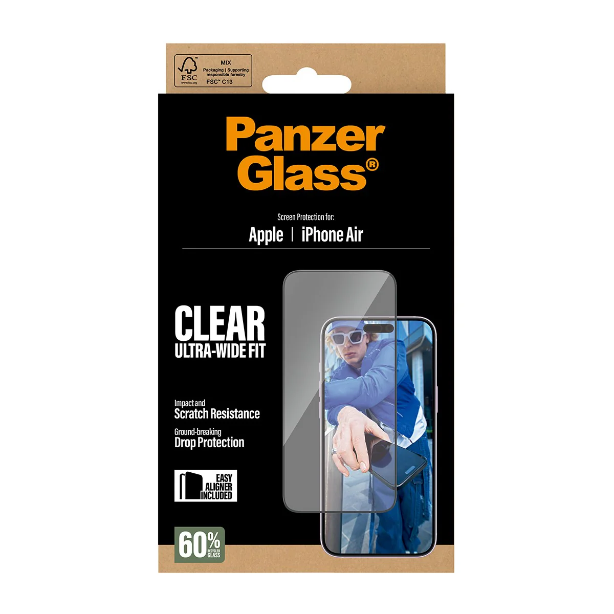 PanzerGlass® Screen Protector iPhone Air | Ultra-Wide Fit w. EasyAligner - Image 3