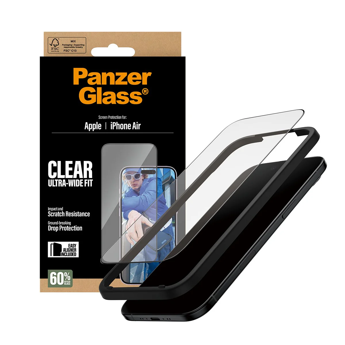 PanzerGlass® Screen Protector iPhone Air | Ultra-Wide Fit w. EasyAligner - Image 5
