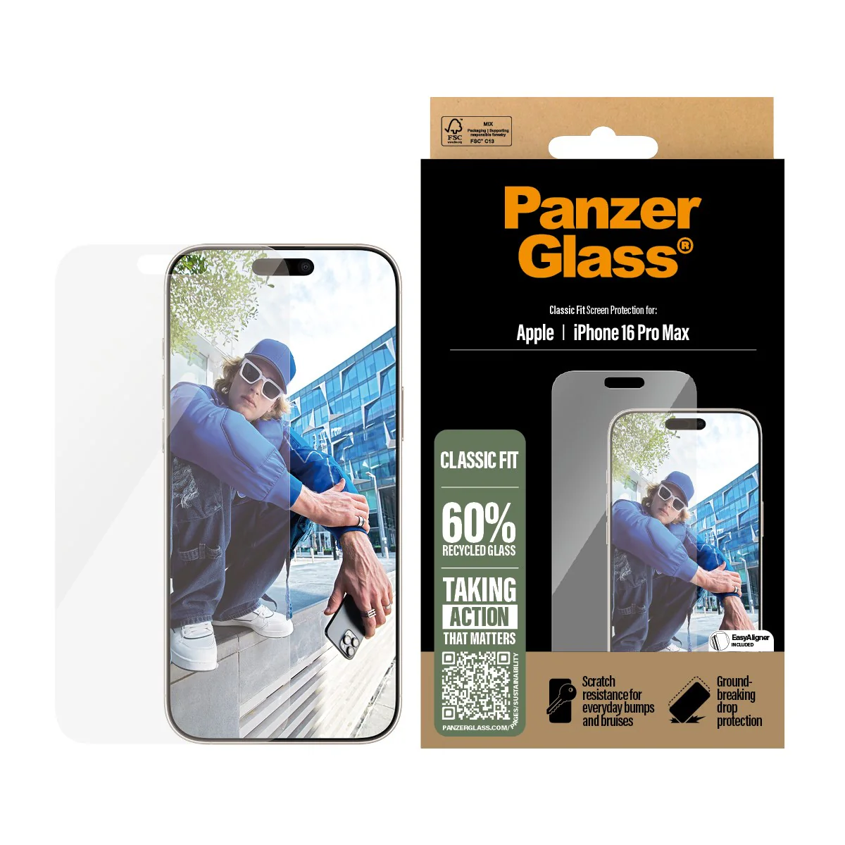 PanzerGlass® Screen Protector iPhone 16 Pro Max | Classic Fit - Image 2