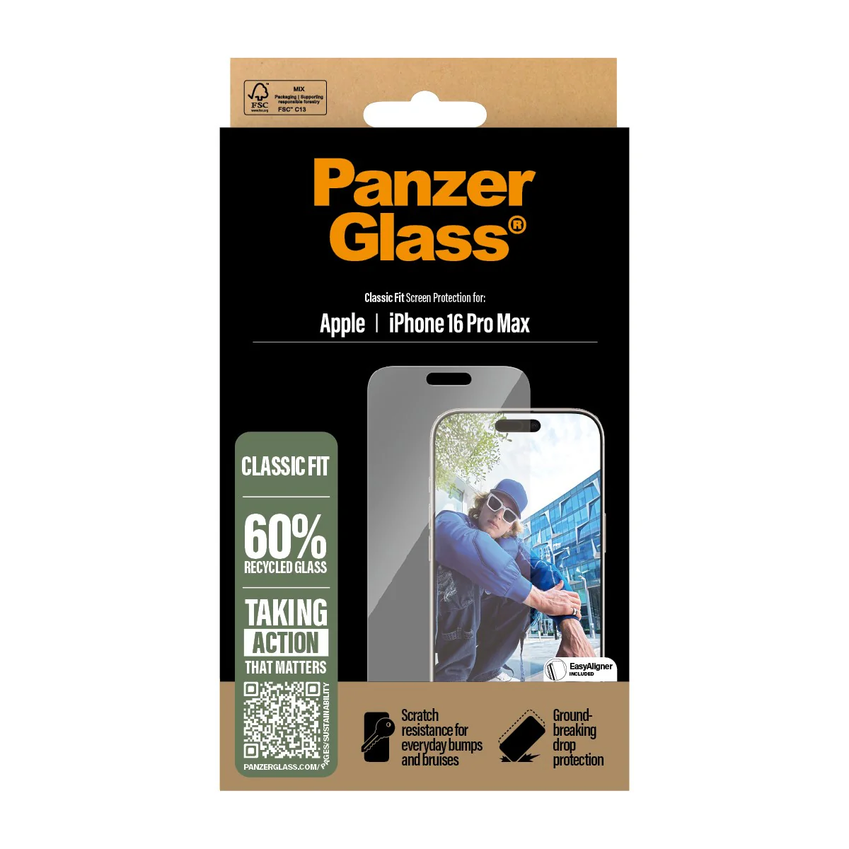 PanzerGlass® Screen Protector iPhone 16 Pro Max | Classic Fit - Image 3