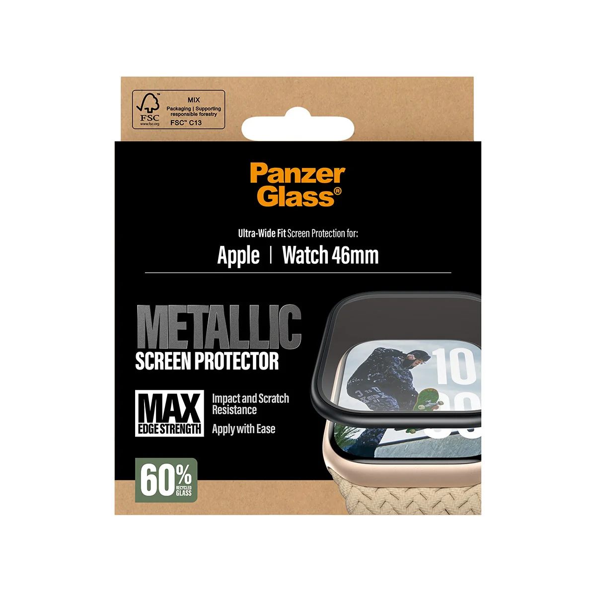 PanzerGlass® Screen Protector Metallic Apple Watch Series 11 | 10 | 46mm - Image 3