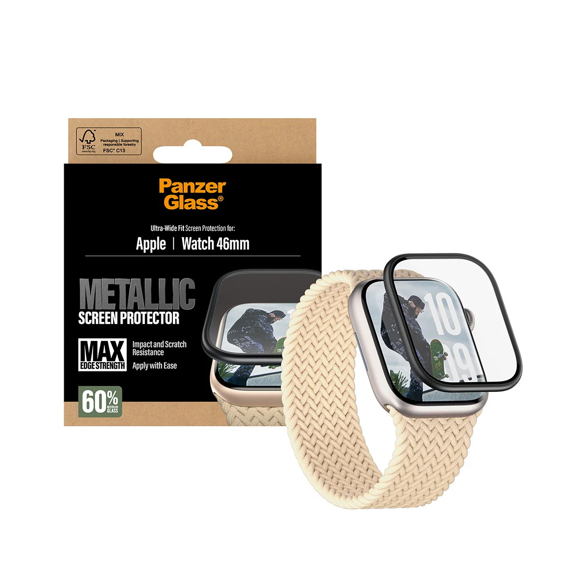 PanzerGlass® Screen Protector Metallic Apple Watch Series 11 | 10 | 46mm - Image 5