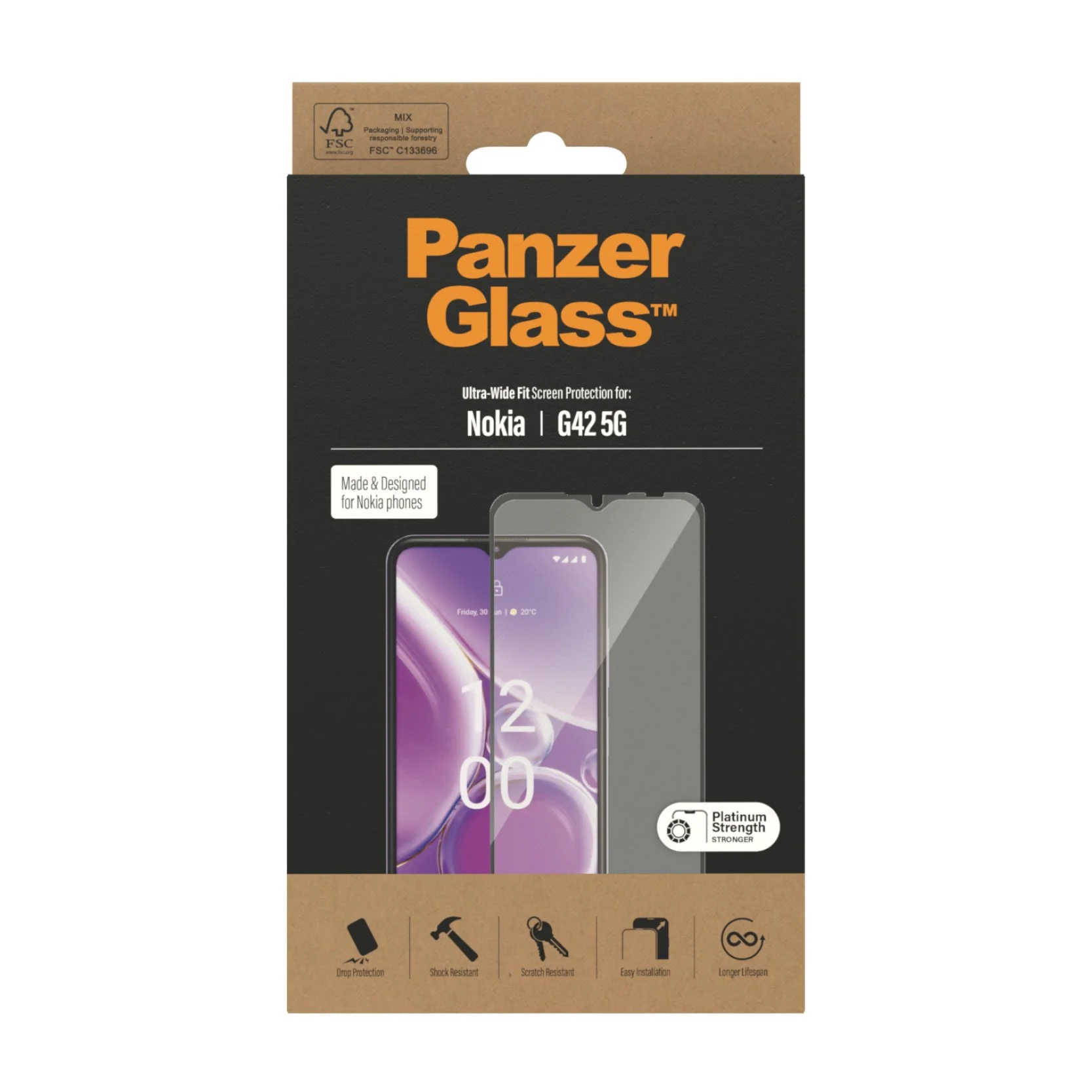PanzerGlass® Screen Protector Nokia G42 5G | Ultra-Wide Fit - Image 3
