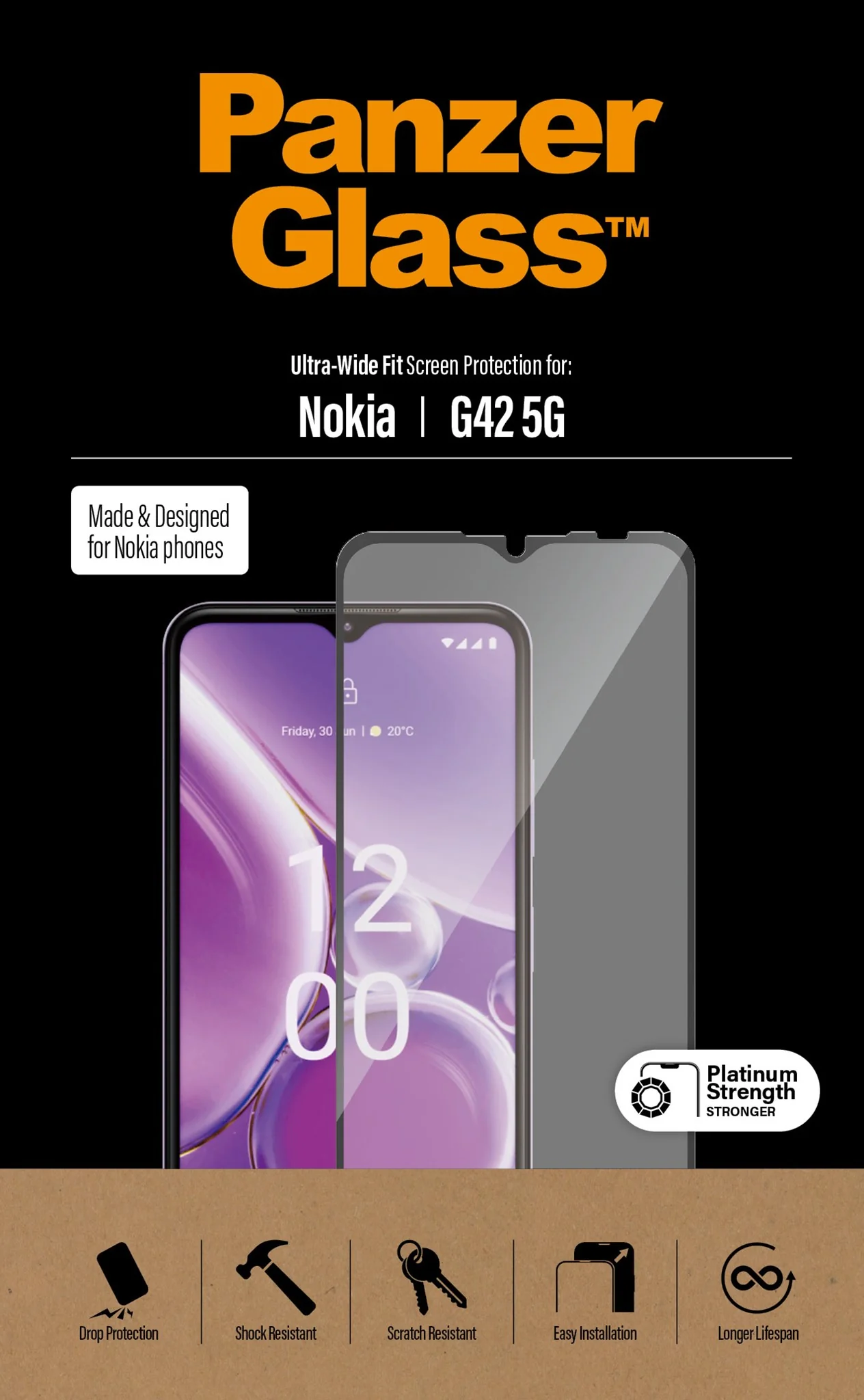 PanzerGlass® Screen Protector Nokia G42 5G | Ultra-Wide Fit - Image 5